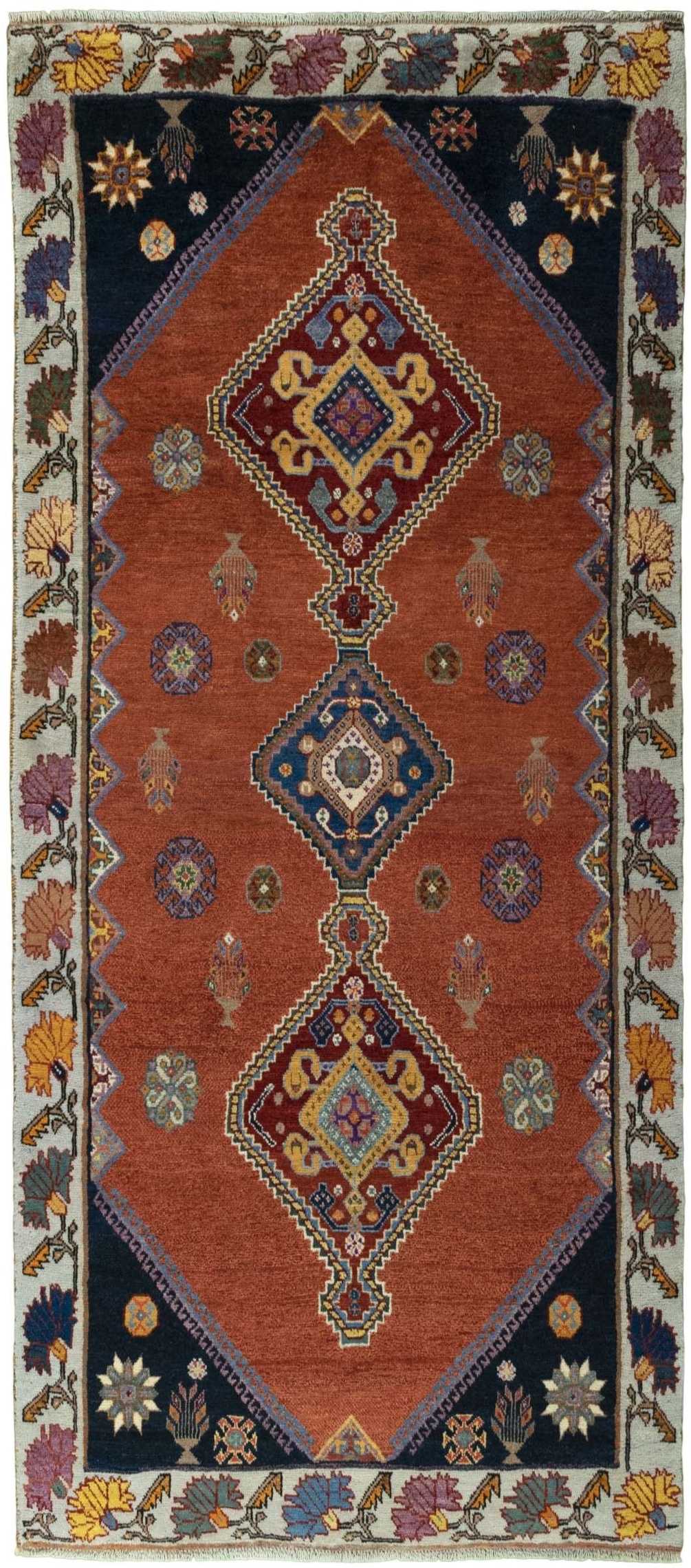 Teppich Läufer Grün - Shiraz 128 x 288 cm