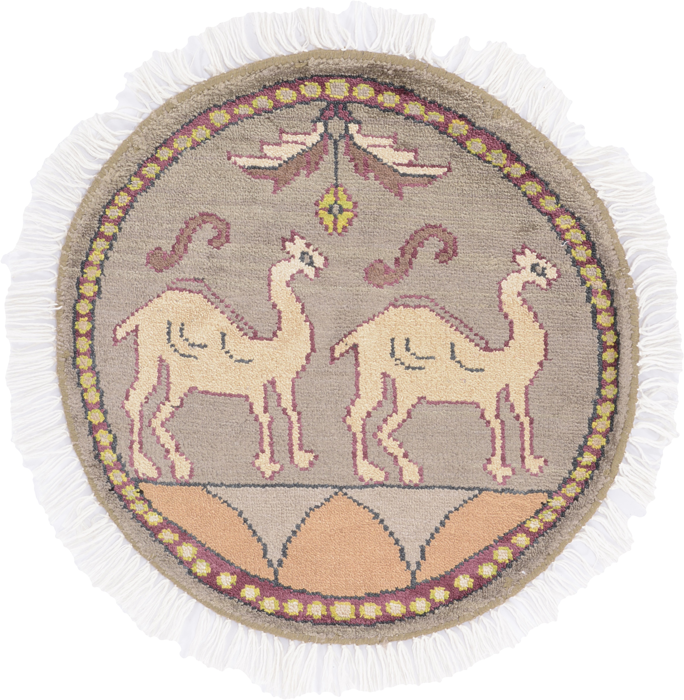 Orientalske Tepper Små Runde - Agra 45 x 45 cm