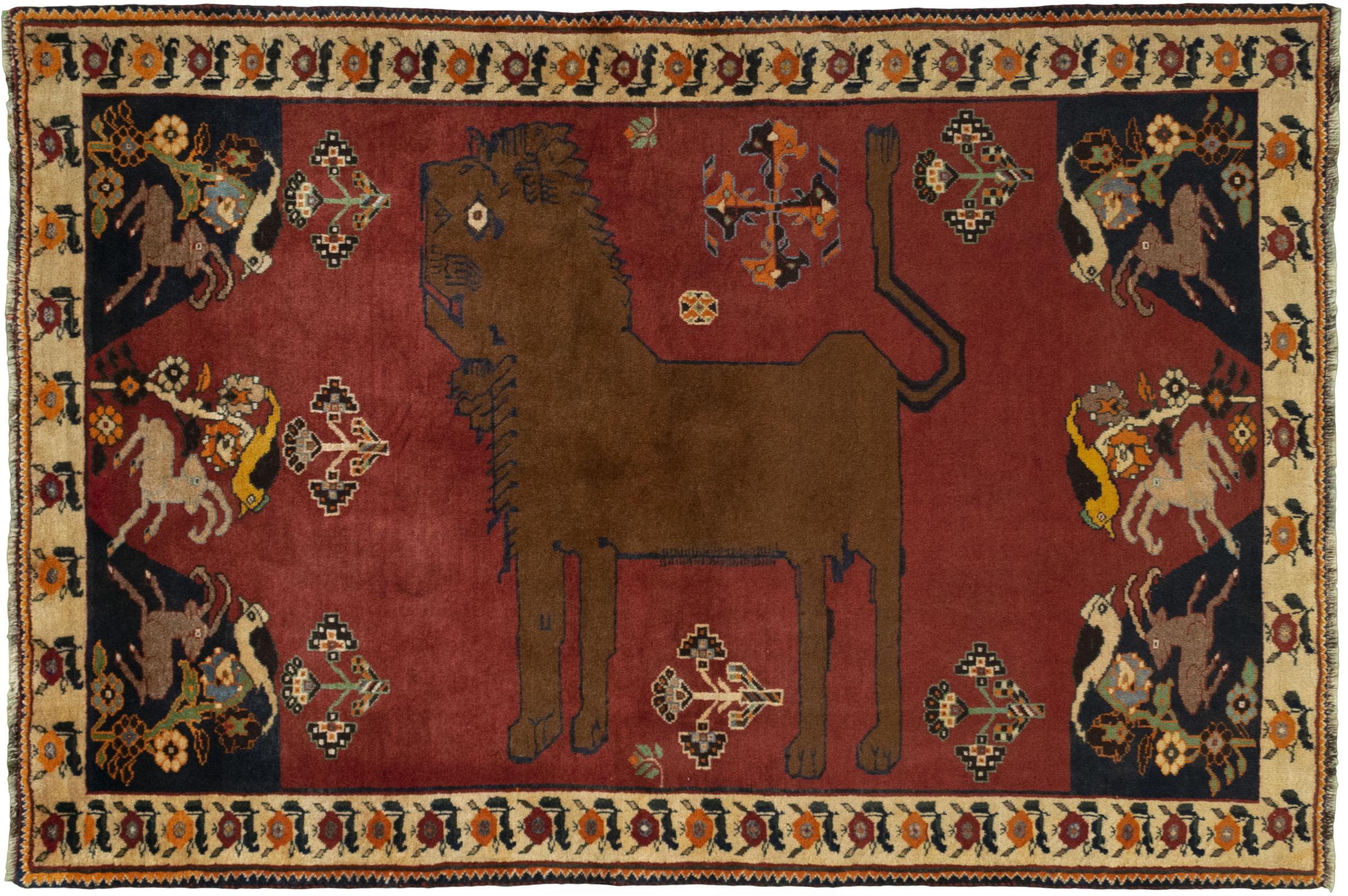 Gabbeh Teppiche - Gabbeh nature 130 x 195 cm