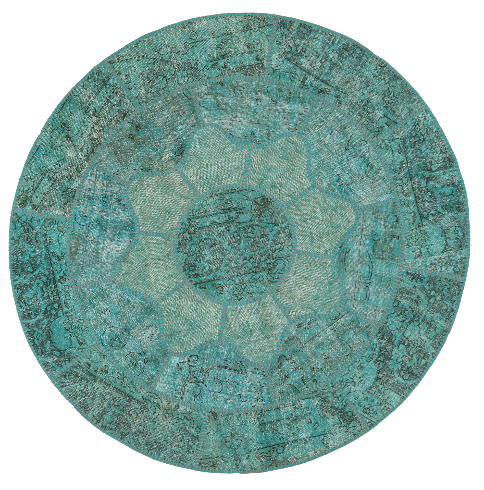 Teppich 150x160 - Patchwork original 155 x 155 cm