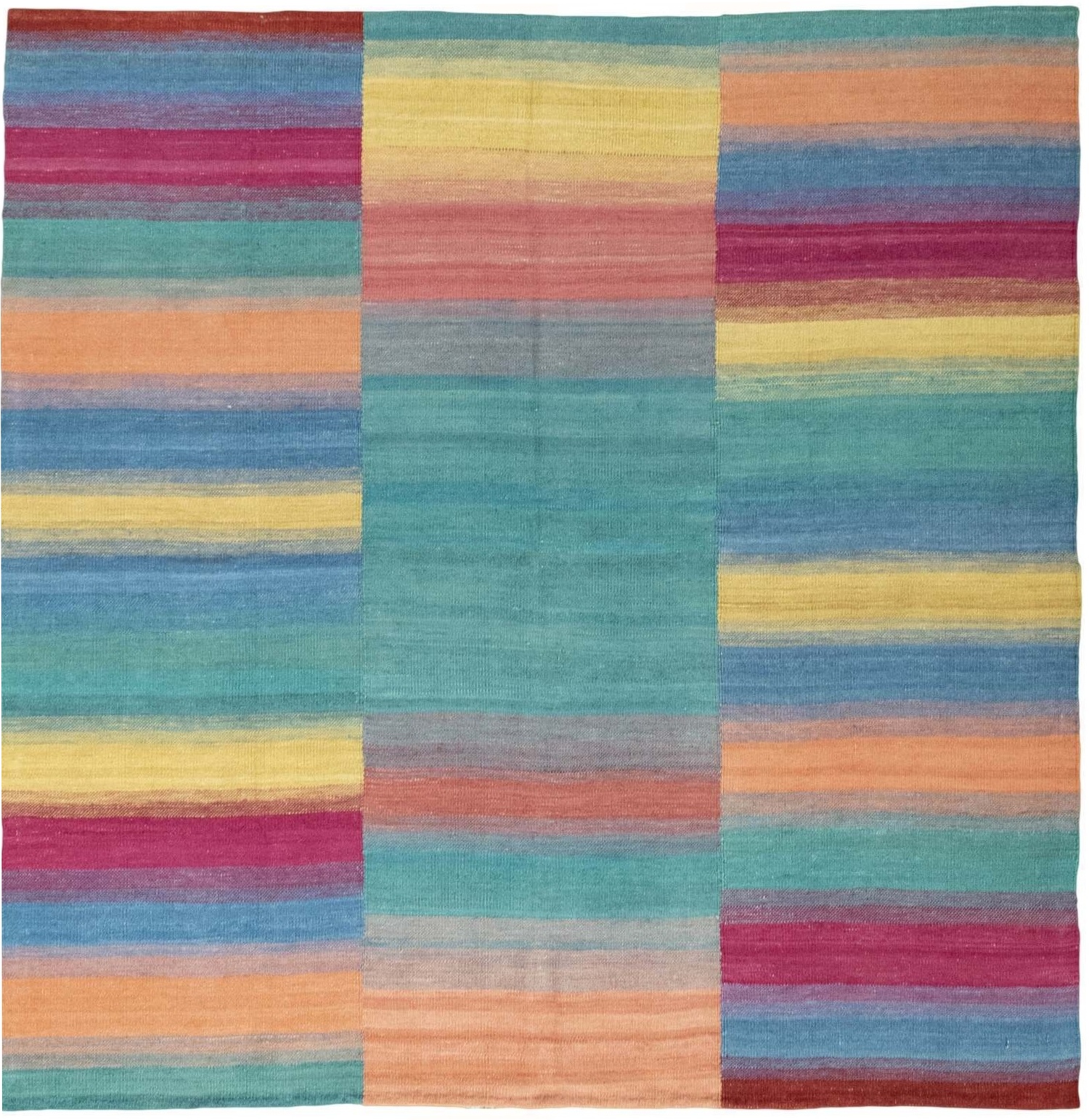 Kvadratisk Teppe 170x170 - Kelim 171 x 173 cm