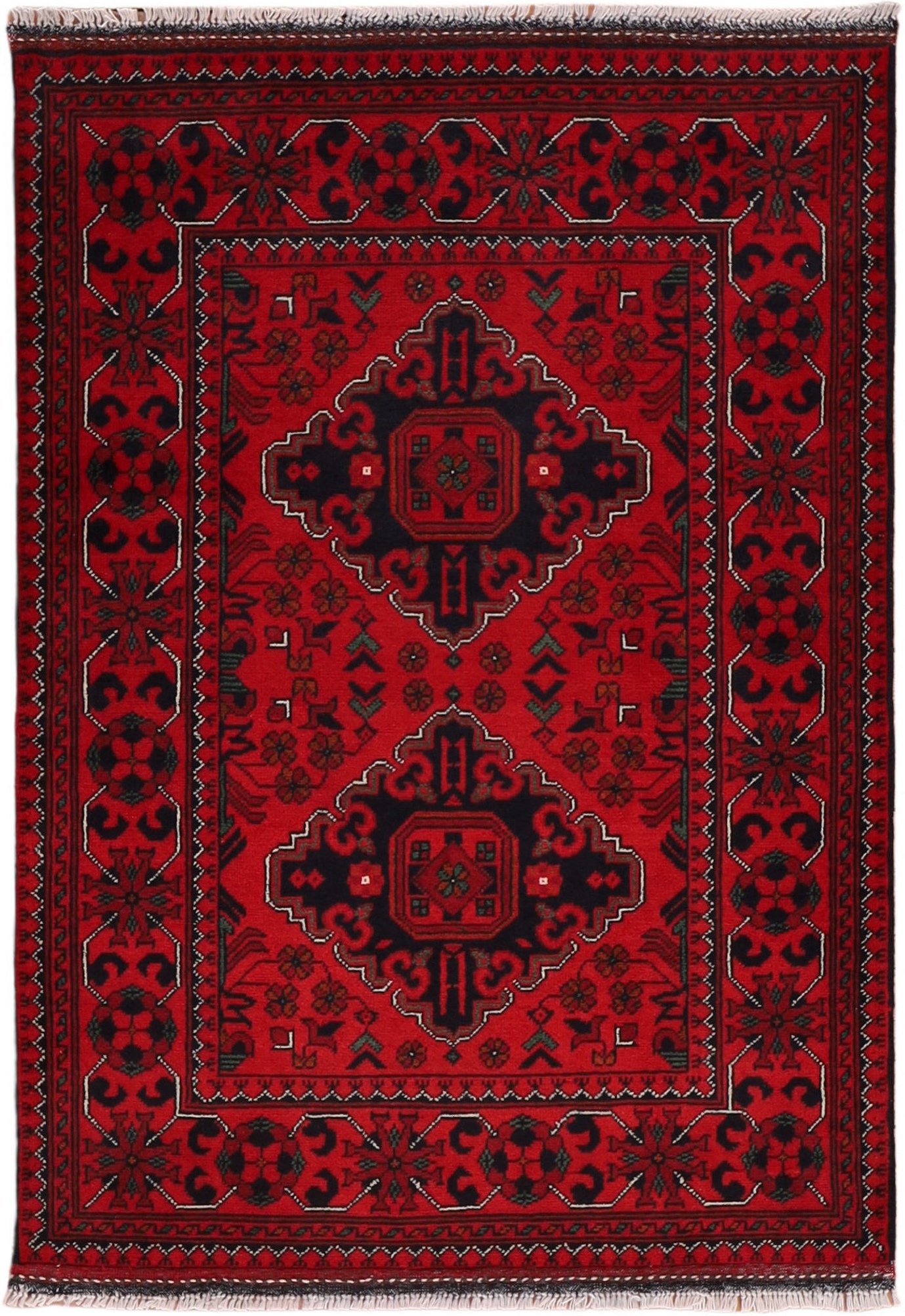 Afghanske Tæpper - Afghan 83 x 116 cm