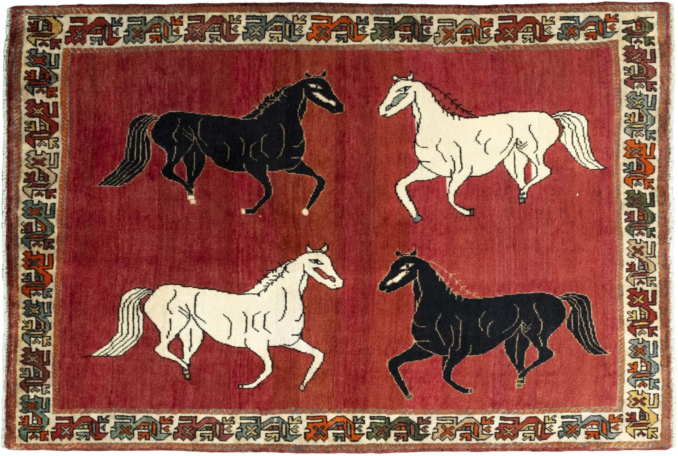 Teppiche 140x200 - Gabbeh nature 135 x 198 cm