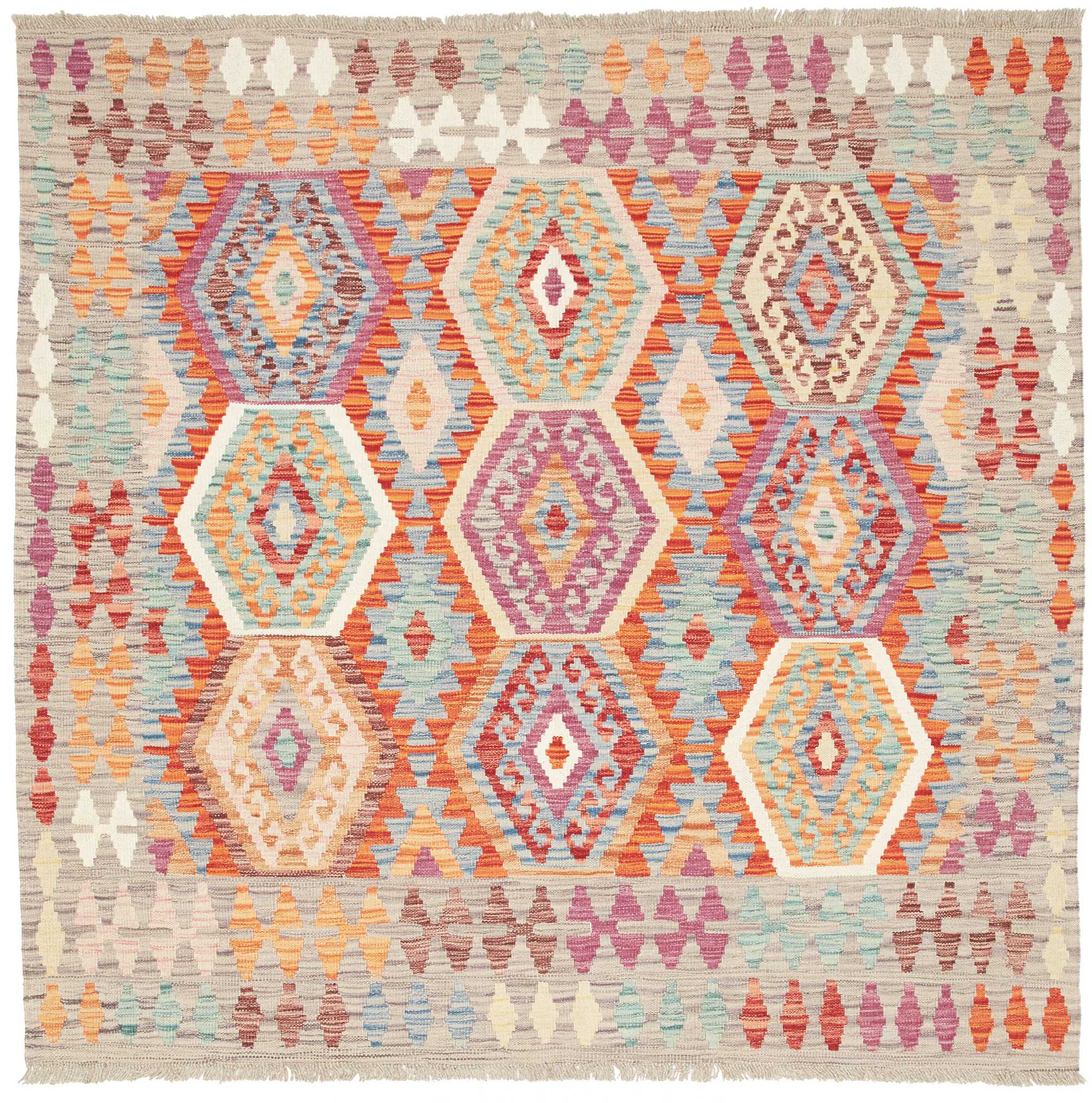 Matta 140x140 - Kelim 148 x 146 cm
