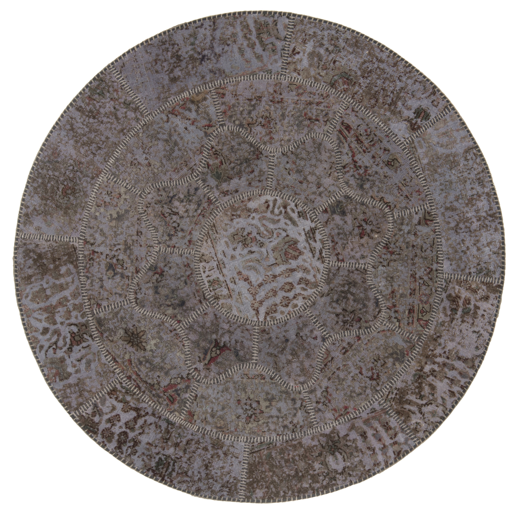 Teppich 140x140 - Patchwork Relief 150 x 150 cm