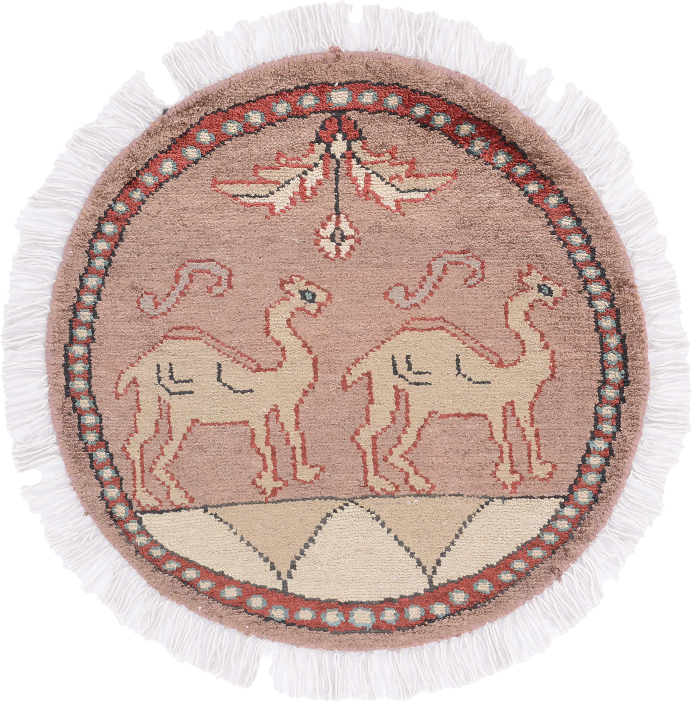 Orientalske Tepper Små Runde - Agra 45 x 45 cm