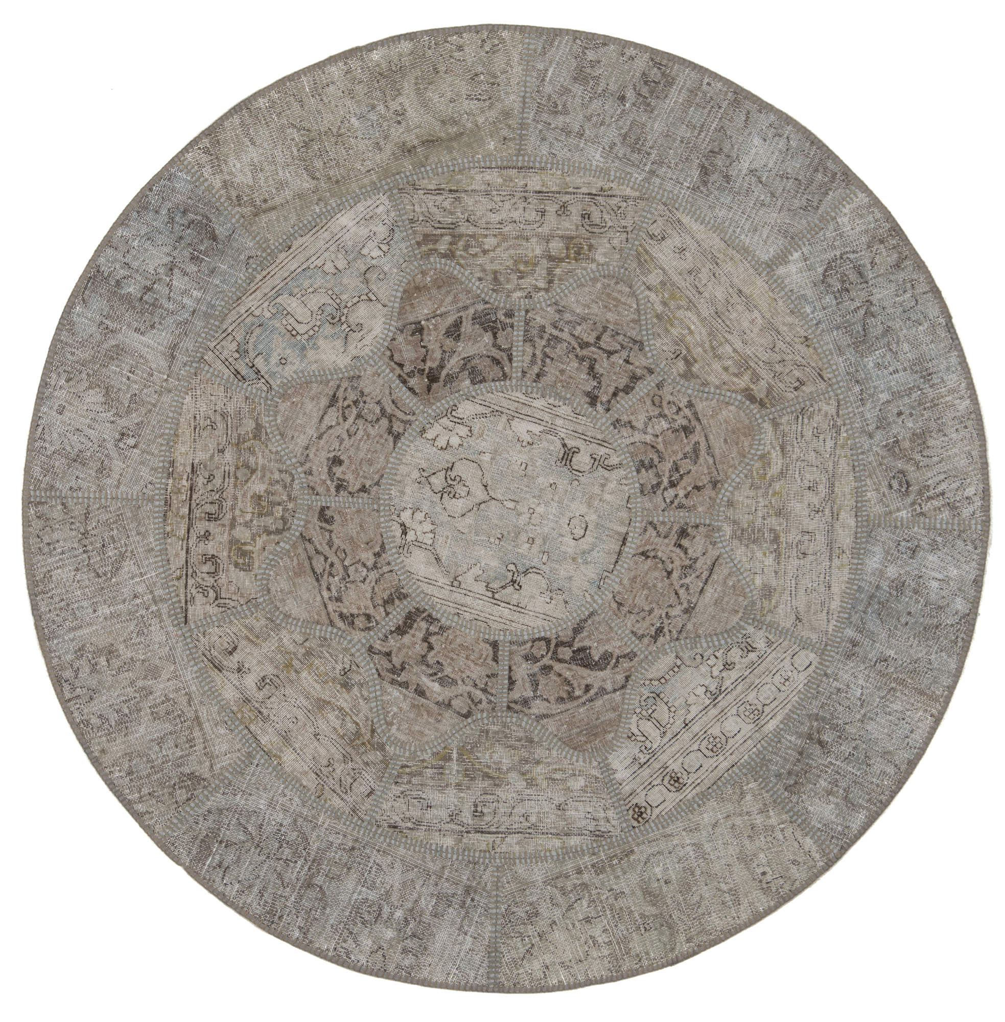 Kvadratisk Teppe 170x170 - Patchwork 155 x 155 cm