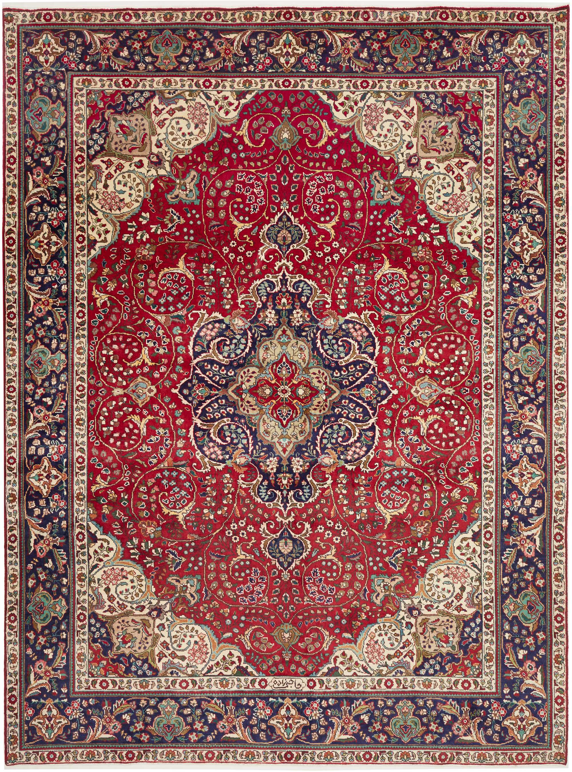 Orientteppiche Lila - Täbriz 259 x 343 cm
