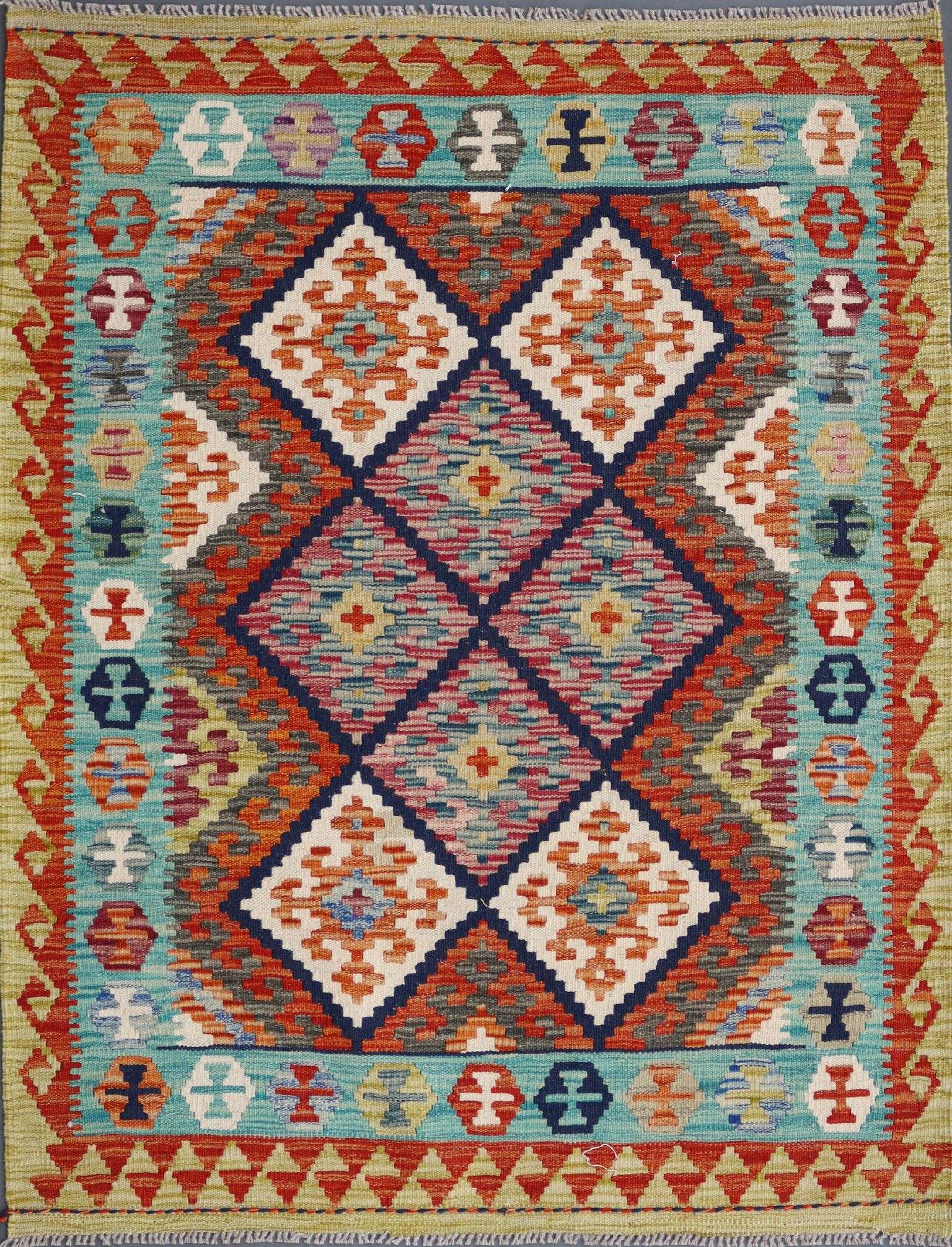 Teppich 120x150 - Kelim 112 x 143 cm