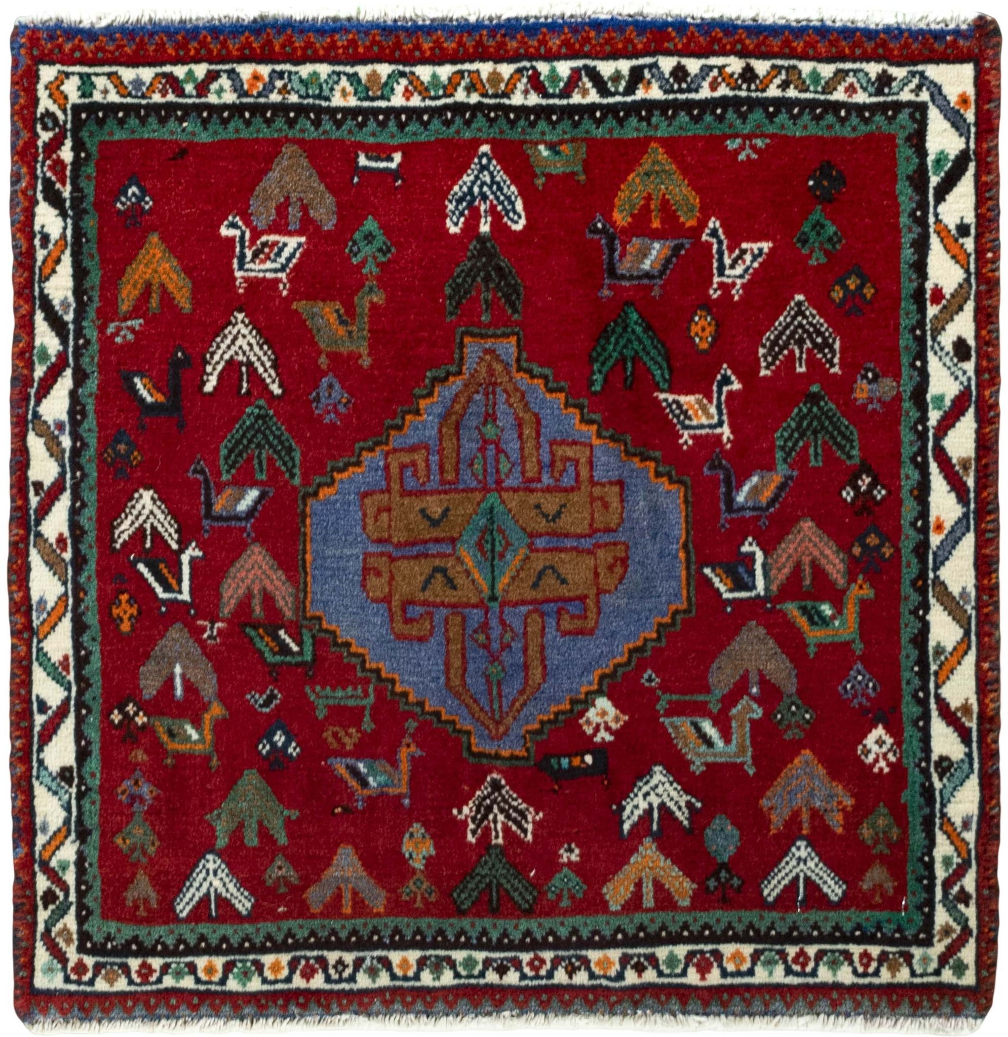 Orientteppiche Lila - Shiraz 60 x 61 cm