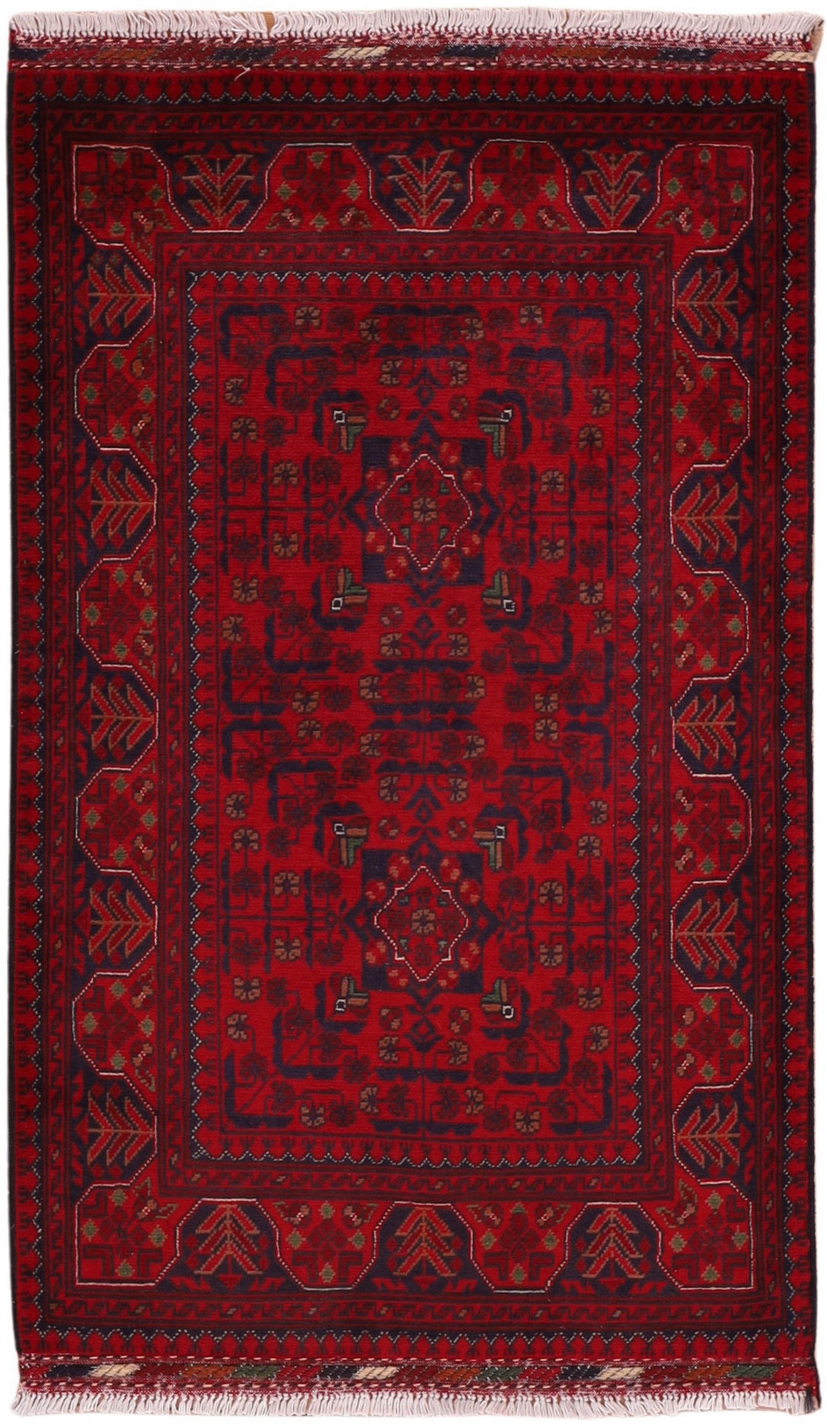 Afghanske Tæpper - Afghan 77 x 126 cm