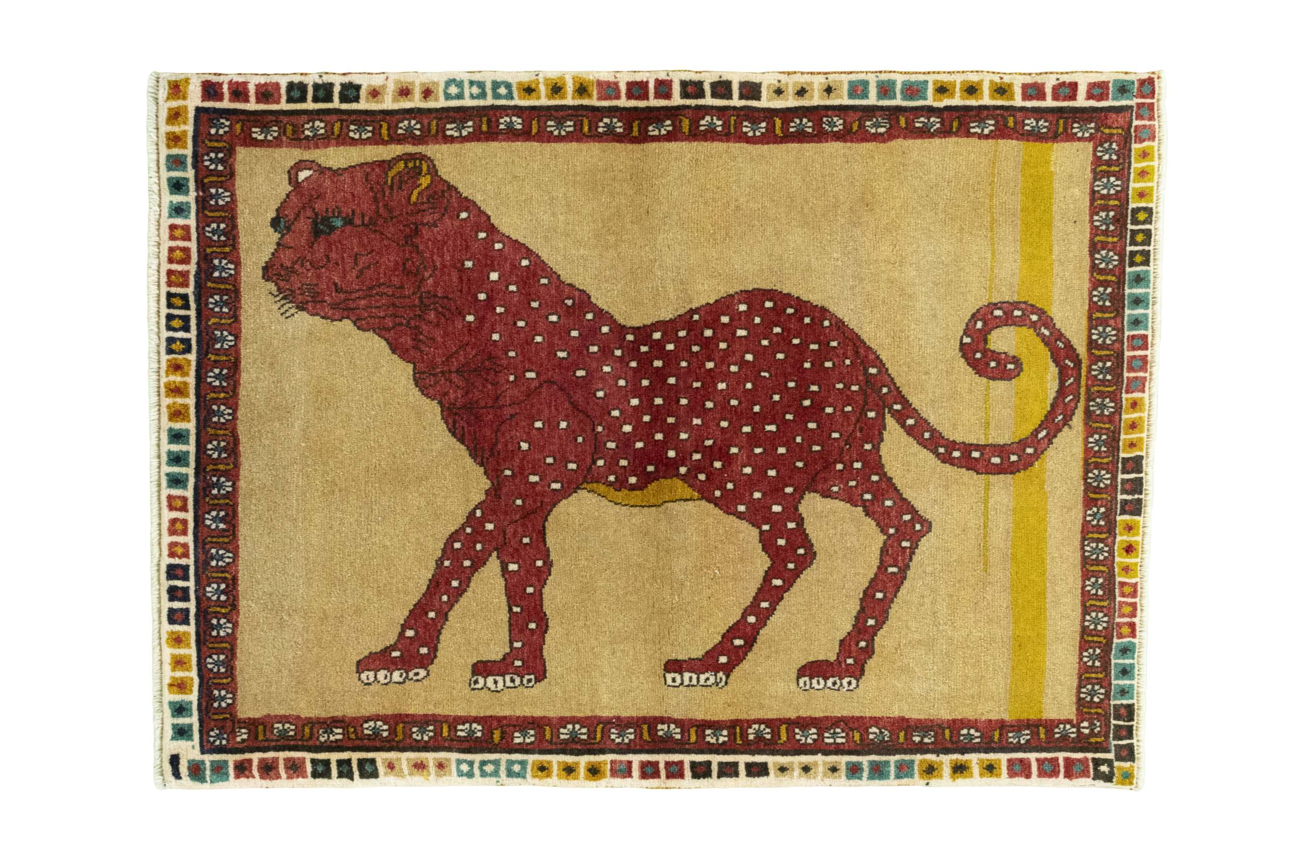 Teppich 120x150 - Gabbeh nature 110 x 150 cm