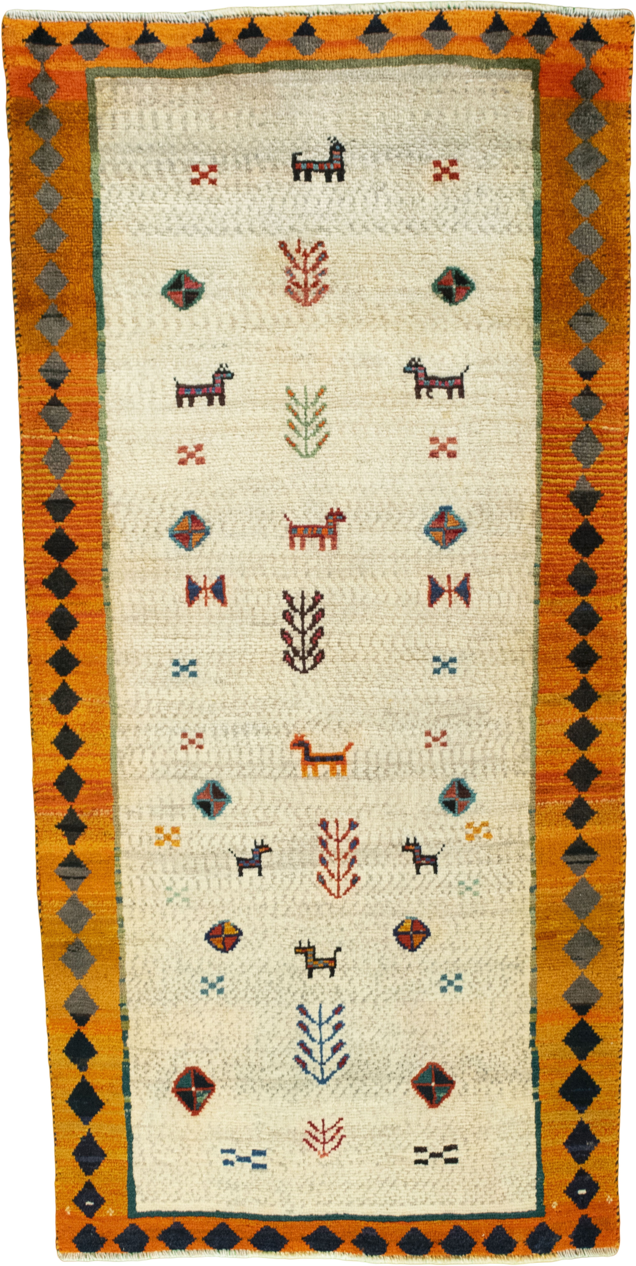 Teppich 90x180 - Gabbeh nature 90 x 187 cm