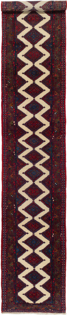Teppich Läufer 80x500 - Hamadan 88 x 492 cm