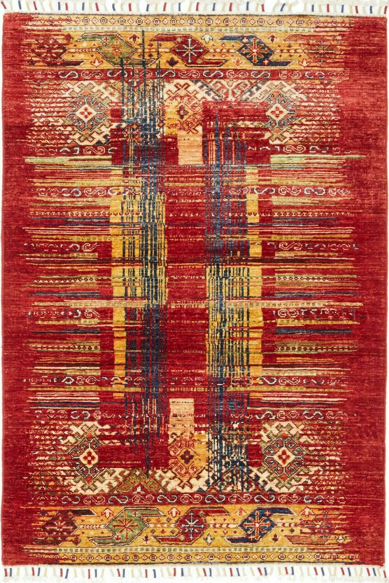 Tapis en laine vierge noué à la main Couleur crème Theko | La Redoute Tapis en laine vierge noué à la main Couleur crème Theko | La Redoute