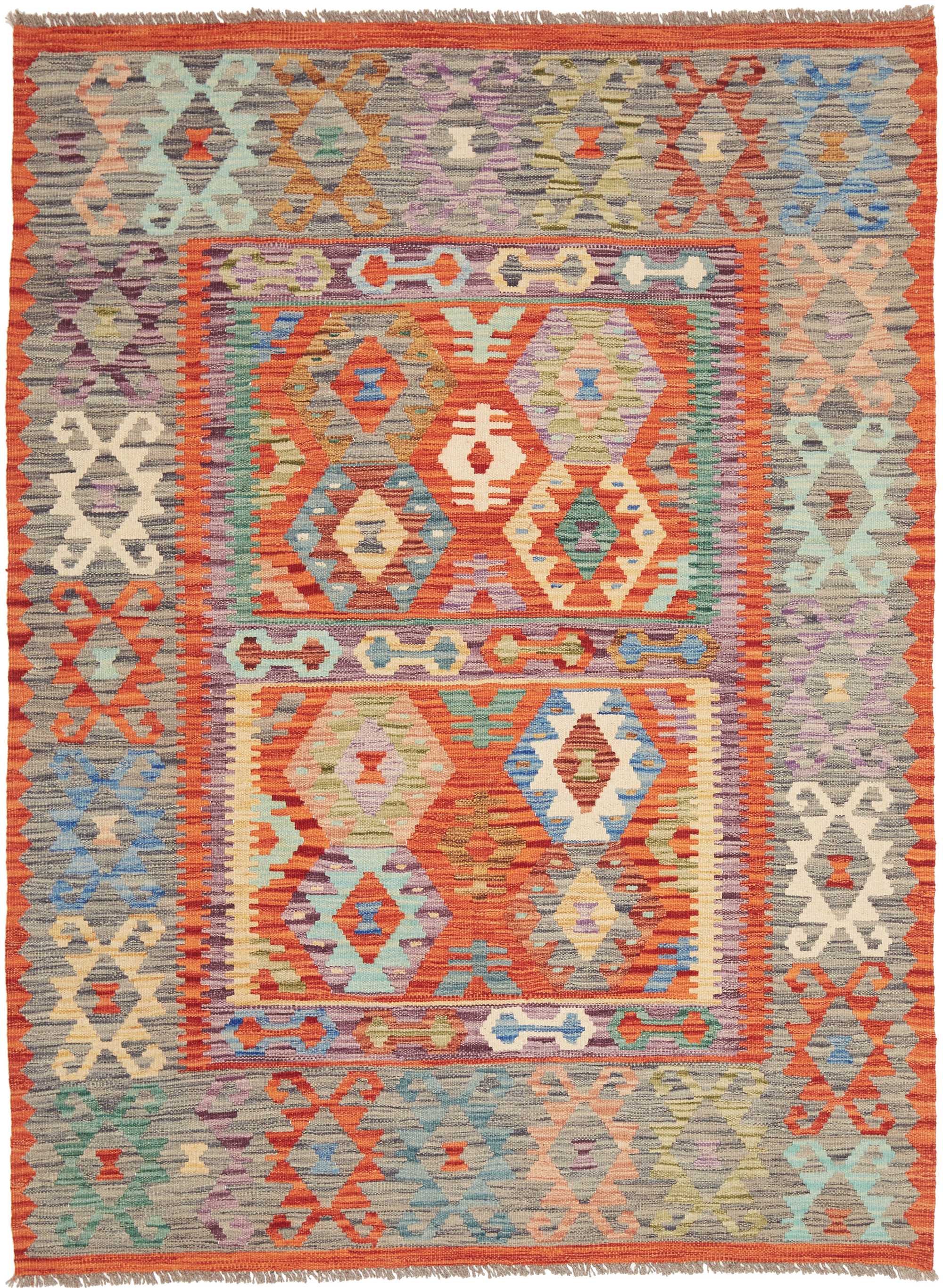 Kelim Teppiche 140x200 - Kelim 147 x 200 cm