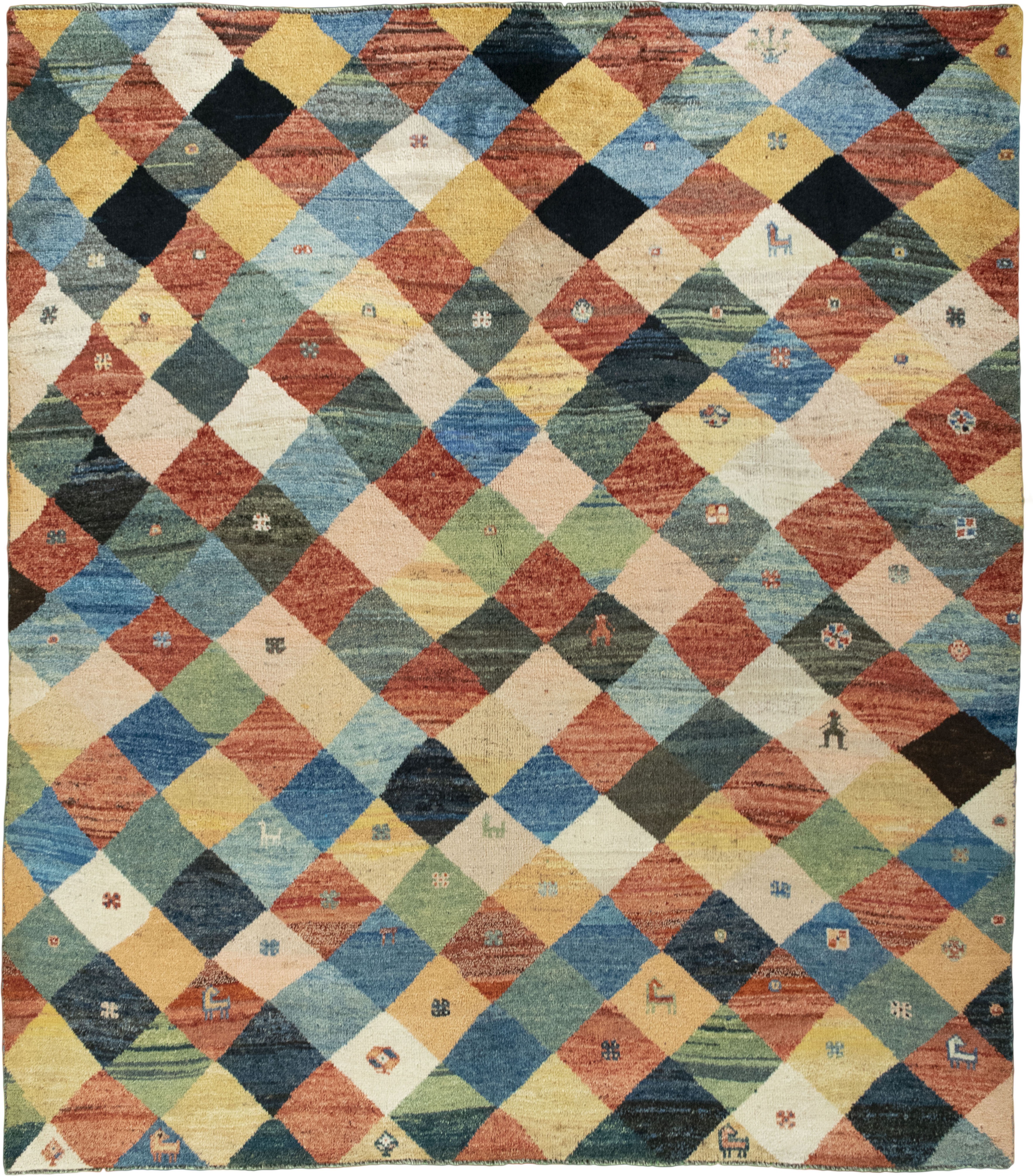 Neliön muotoiset matot - Gabbeh 198 x 224 cm