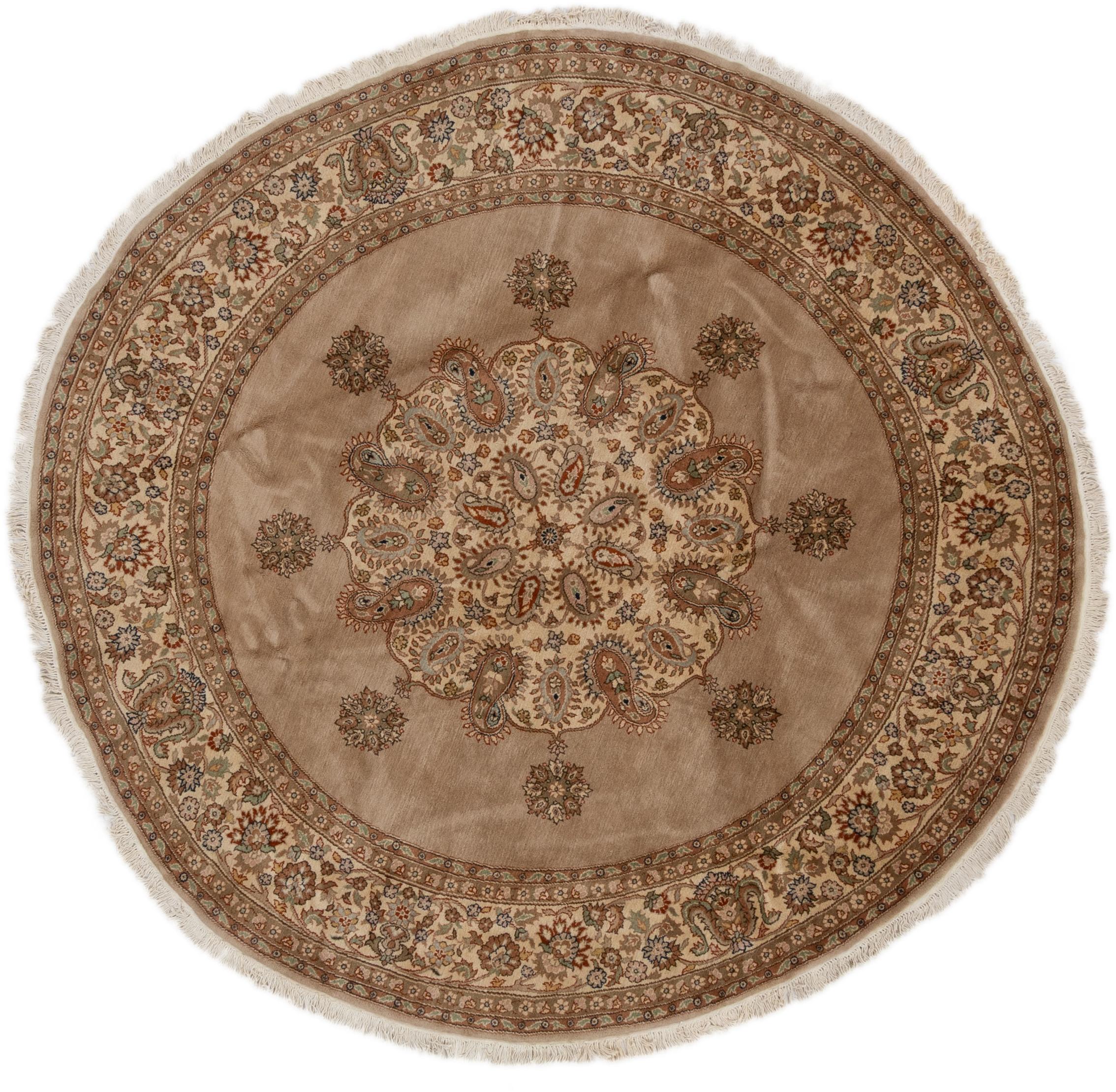 300 Cm Round Oriental Rugs - Tabriz 285 x 285 cm