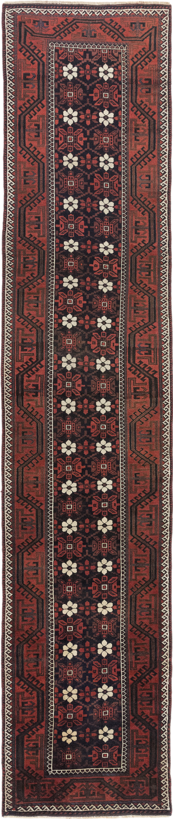 Teppich Läufer 80x450 - Belutsch antik 94 x 450 cm