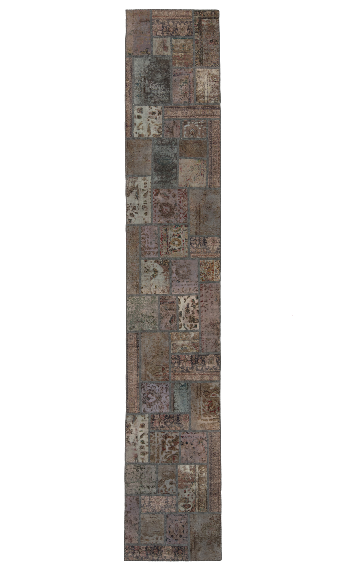 Teppich Läufer 80x450 - Patchwork original 80 x 452 cm