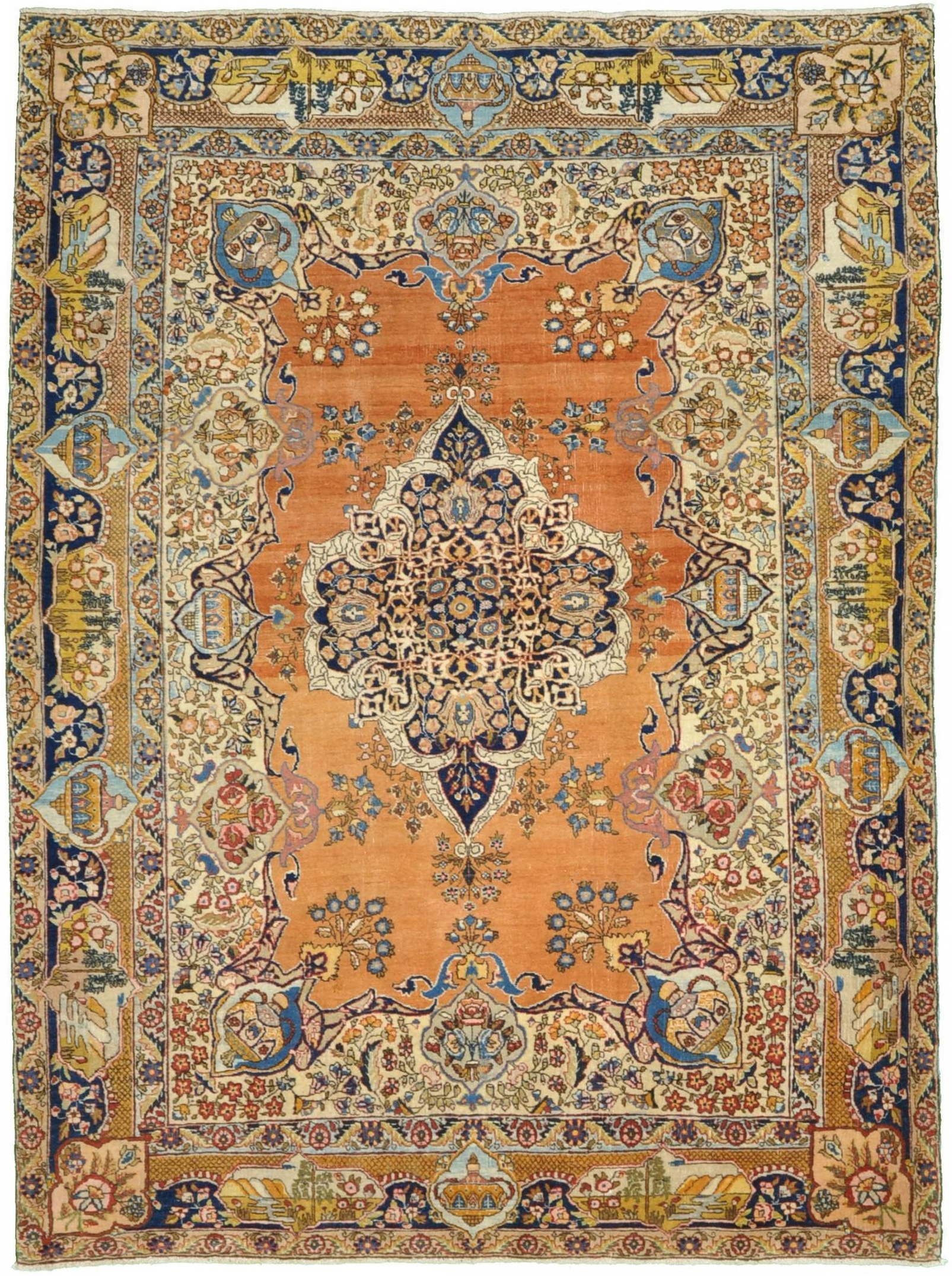 Antike Teppiche - Tabriz 138 x 190 cm
