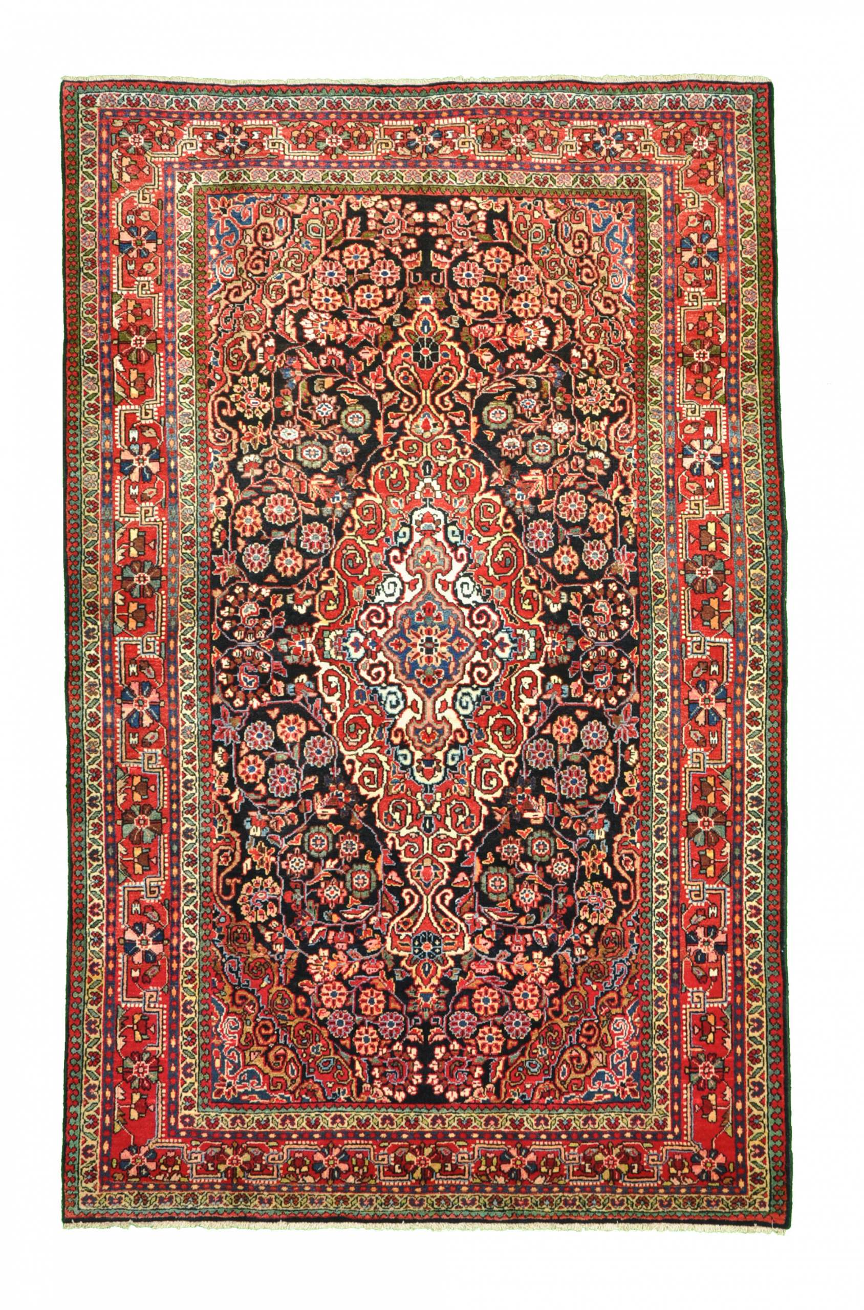 Zwarte tapijten - Sarouk 129 x 204 cm