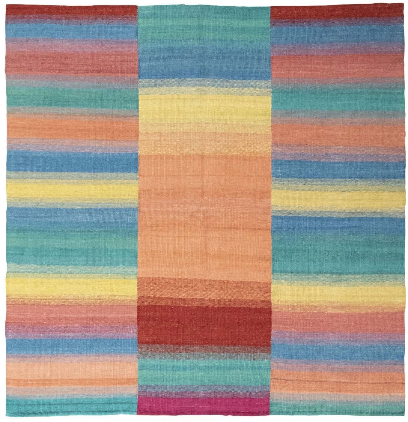 Kvadratisk Teppe 170x170 - Kelim 170 x 174 cm
