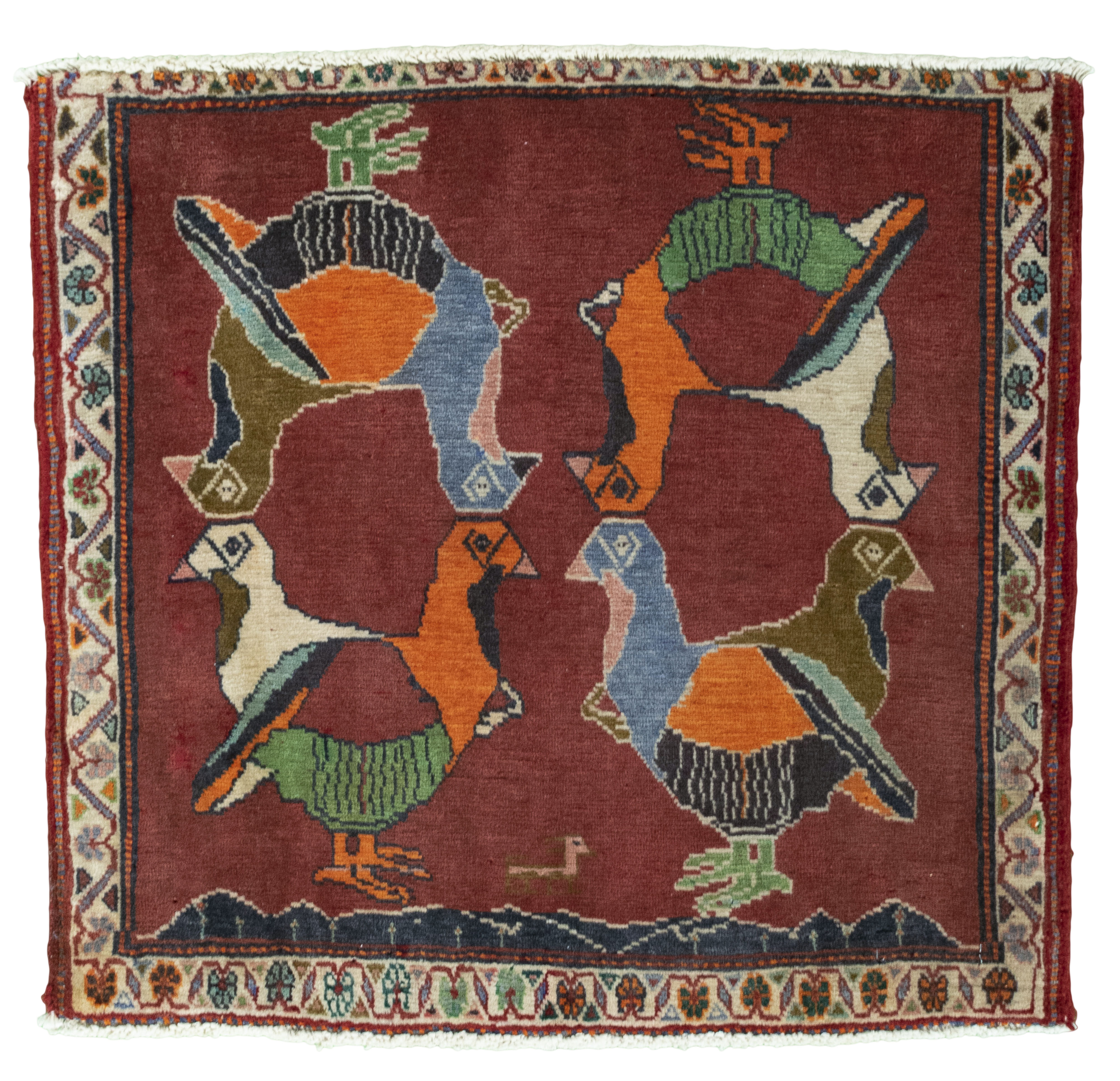 Τετράγωνα χαλιά - Shiraz 63 x 59 cm