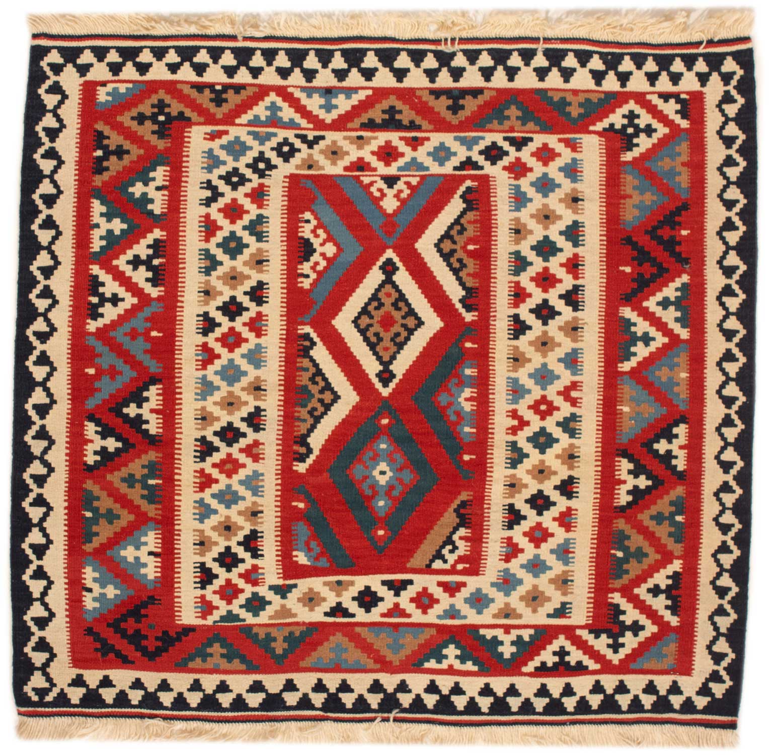 Kelim Teppiche Quadratisch - Kelim 105 x 108 cm