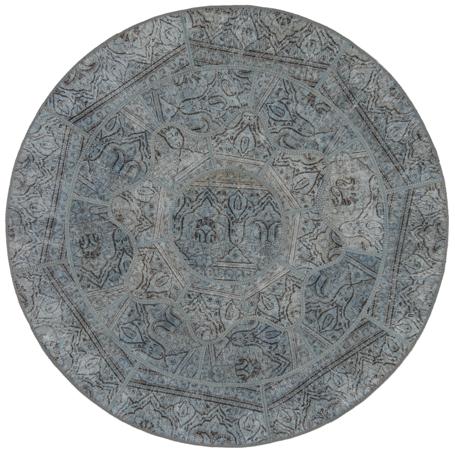 Kvadratisk Teppe 170x170 - Patchwork 155 x 155 cm