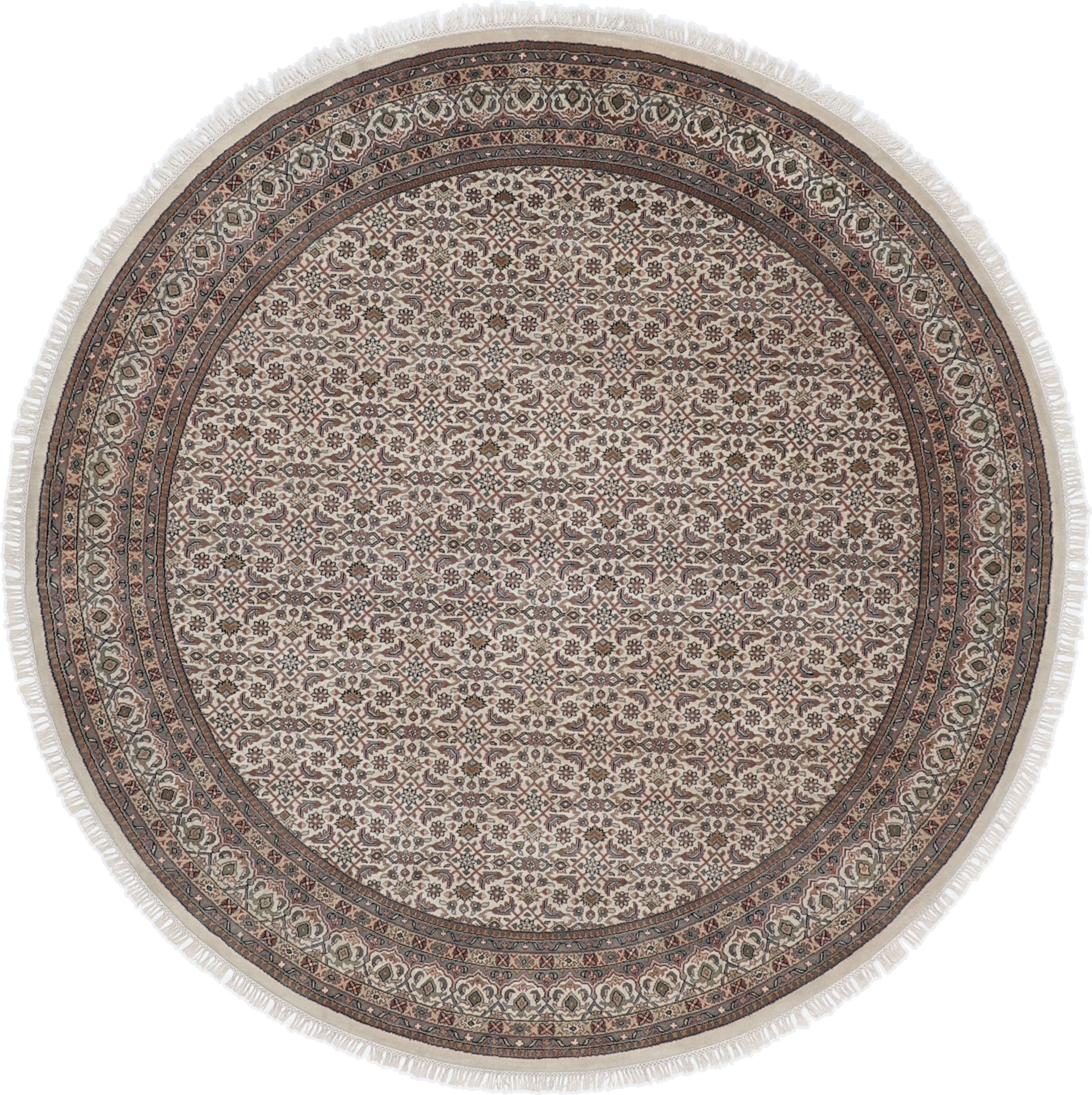 Orientalske Tepper Runde 250 Cm - Bidjar 246 x 246 cm