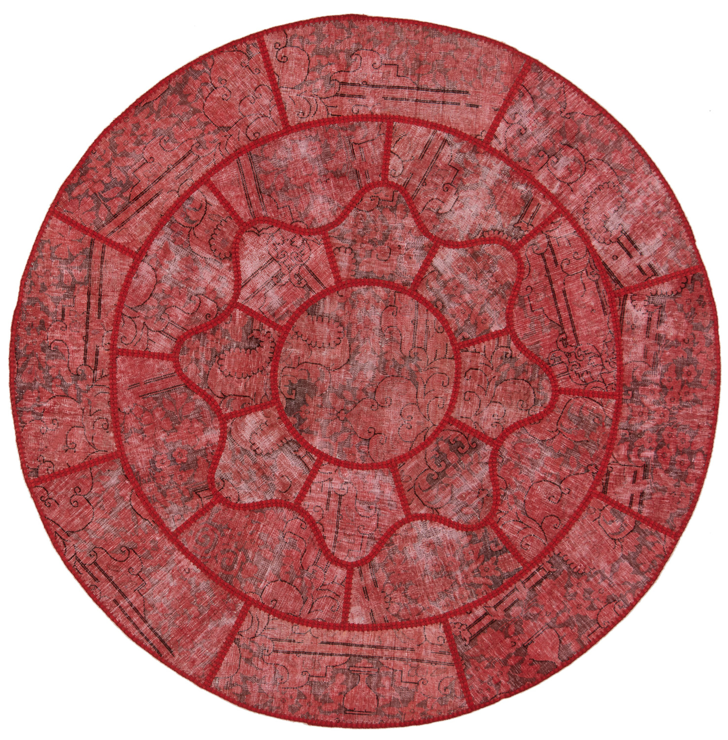150x160 Rug - Patchwork 155 x 155 cm