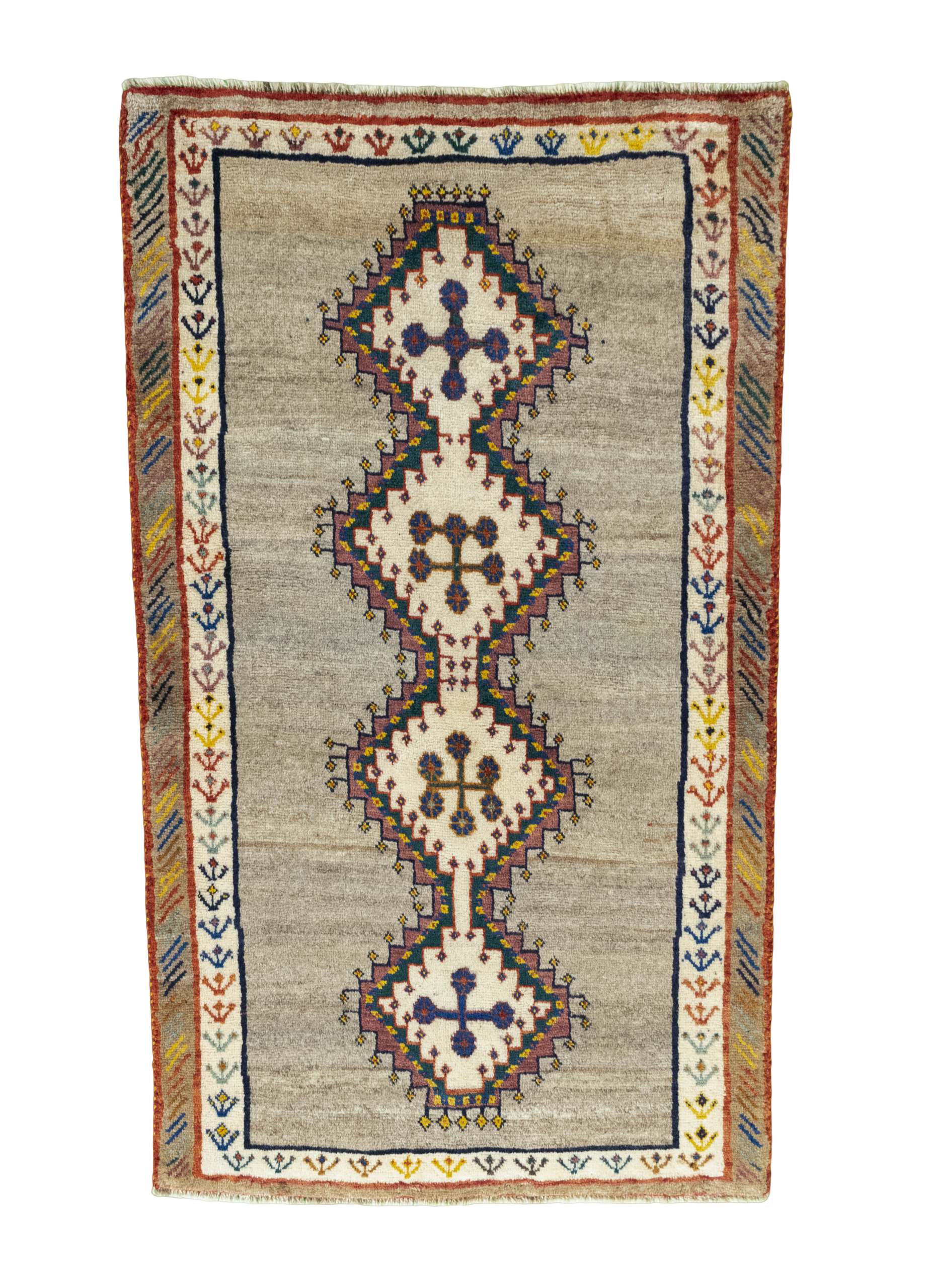 Teppich 90x180 - Gabbeh nature 100 x 174 cm