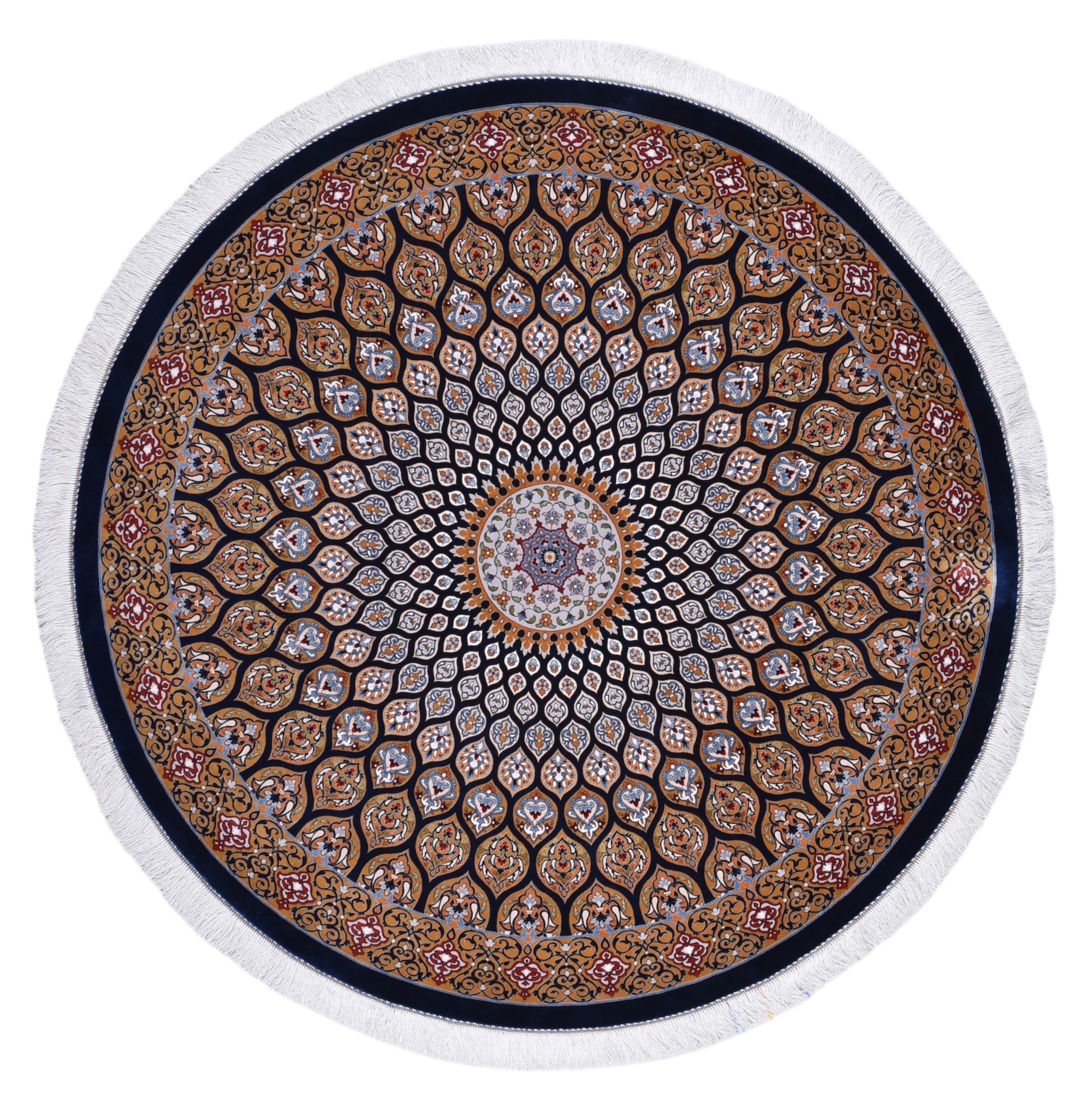 Rundt Teppe 180 - Ghom 178 x 178 cm