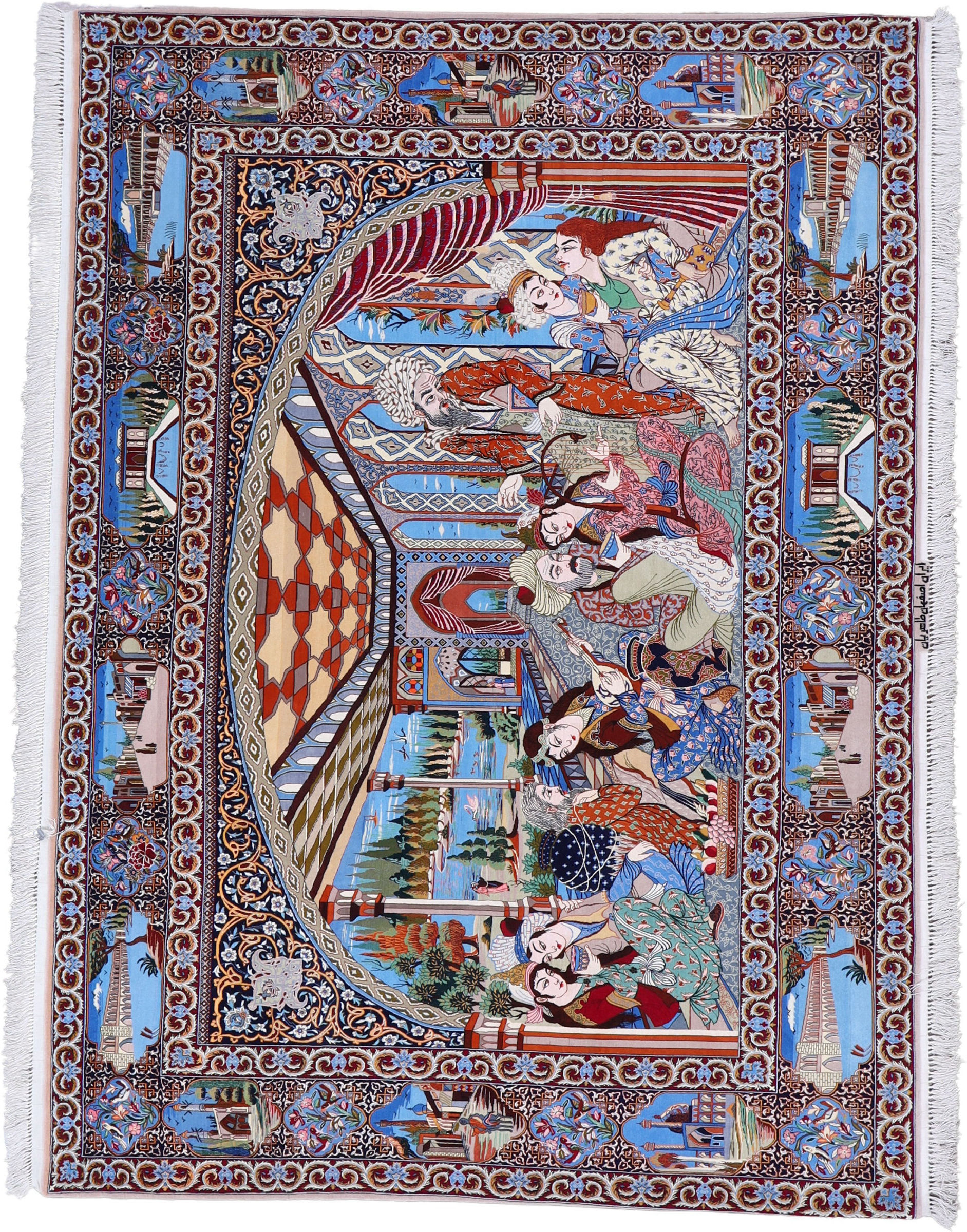 White rugs - Isfahan 290 x 212 cm