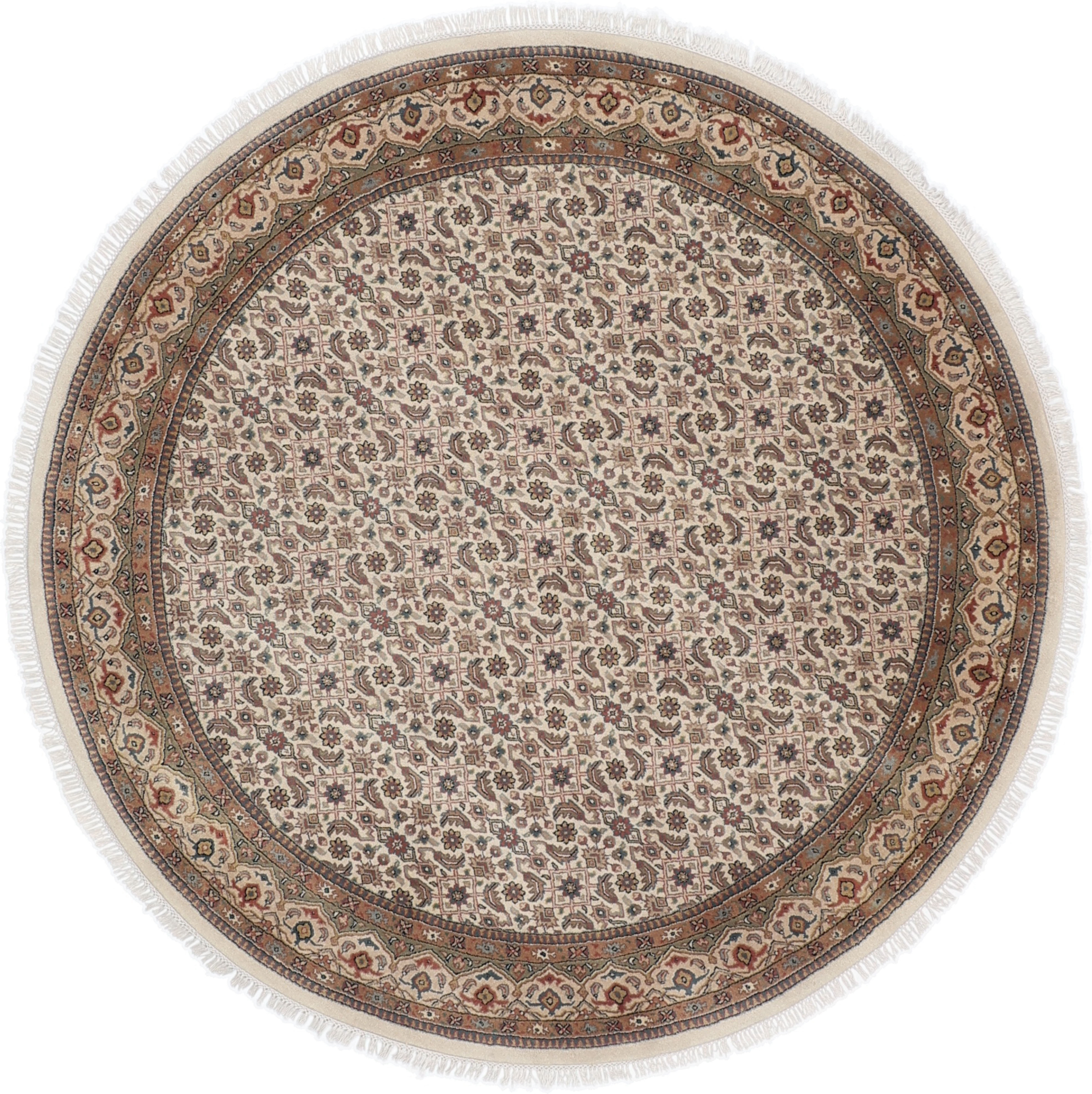 Orientalske Tepper Runde 200 Cm - Bidjar 204 x 204 cm