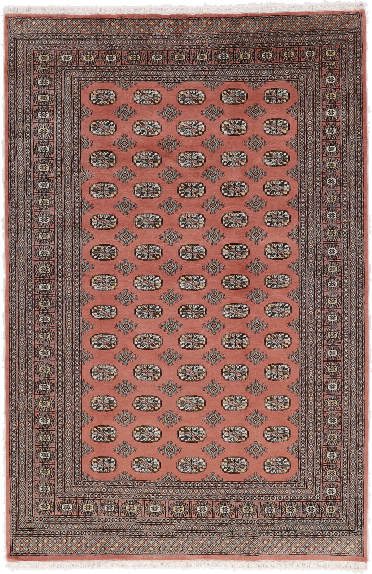 ラグ・カーペット Bukhara rugs HAGiHARA ラグ マット カーペット 3畳 220×220cm 洗える 滑り止め付き