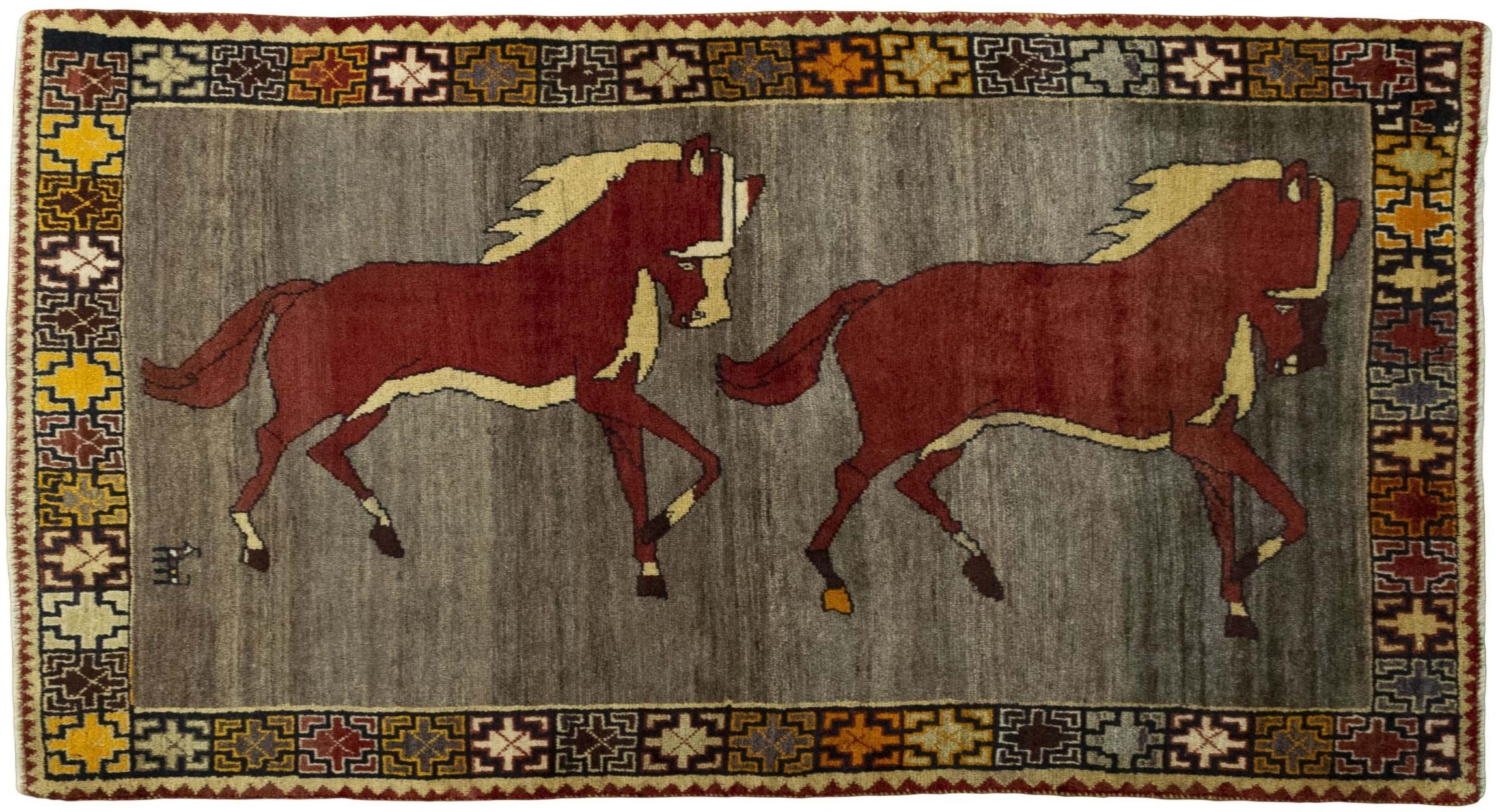 Gabbeh Teppiche - Gabbeh nature 100 x 186 cm