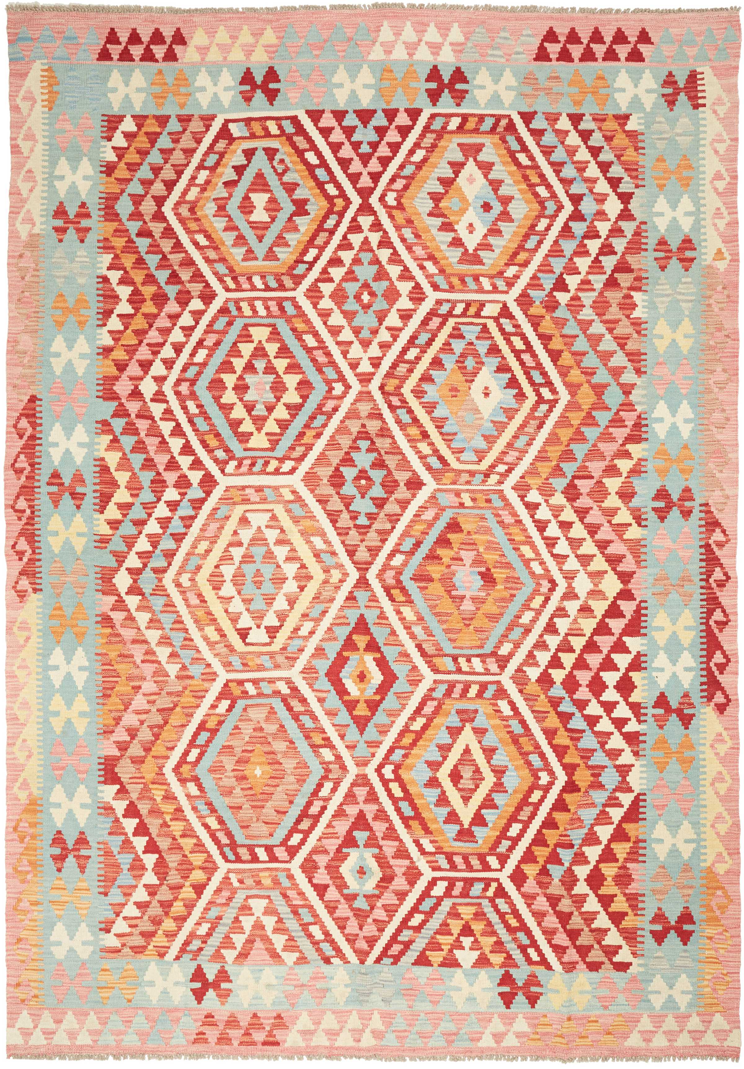 Teppich 200x270 - Kelim 198 x 281 cm