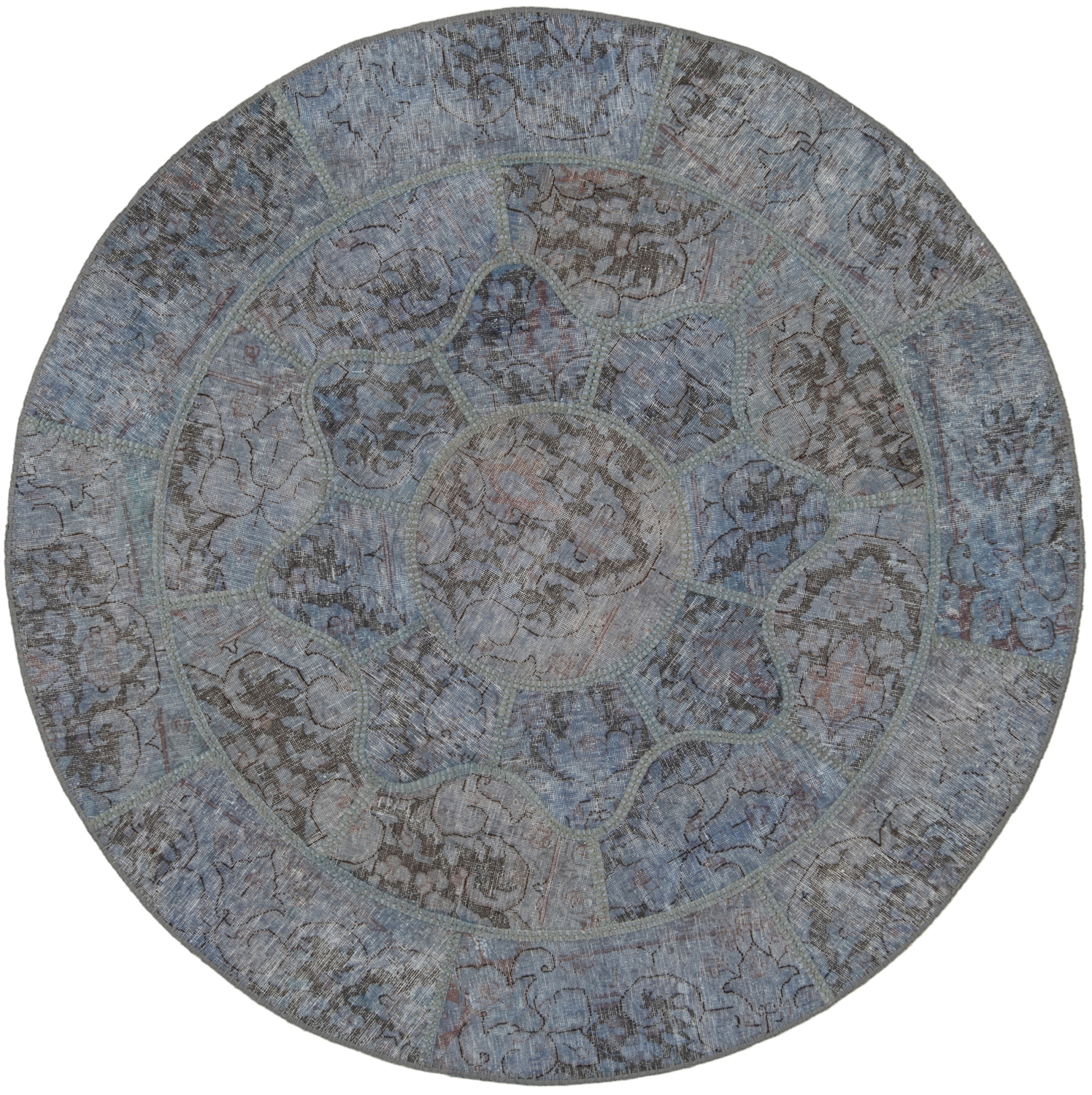 Kvadratisk Teppe 170x170 - Patchwork 155 x 155 cm