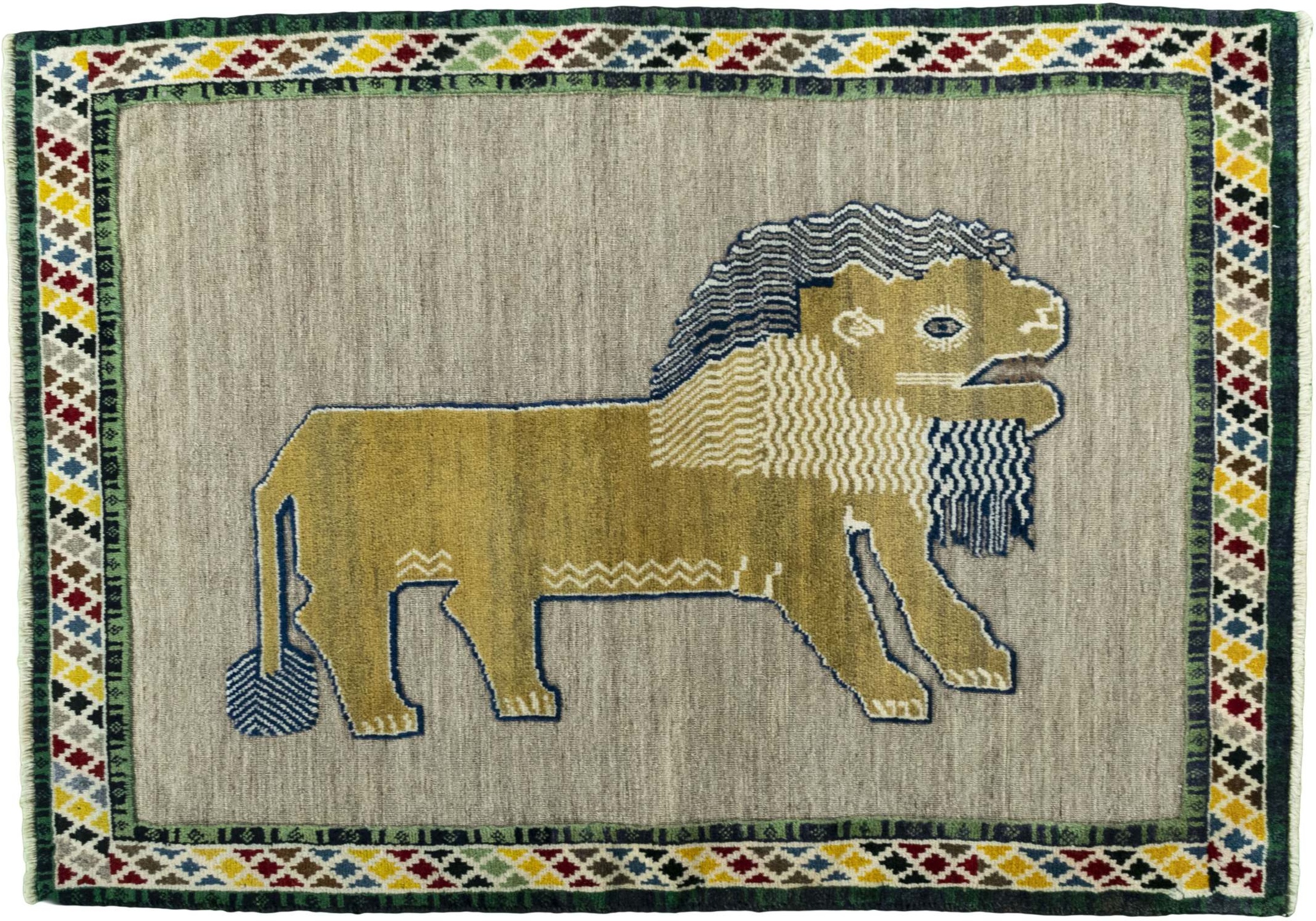 Teppich 120x150 - Gabbeh nature 110 x 156 cm
