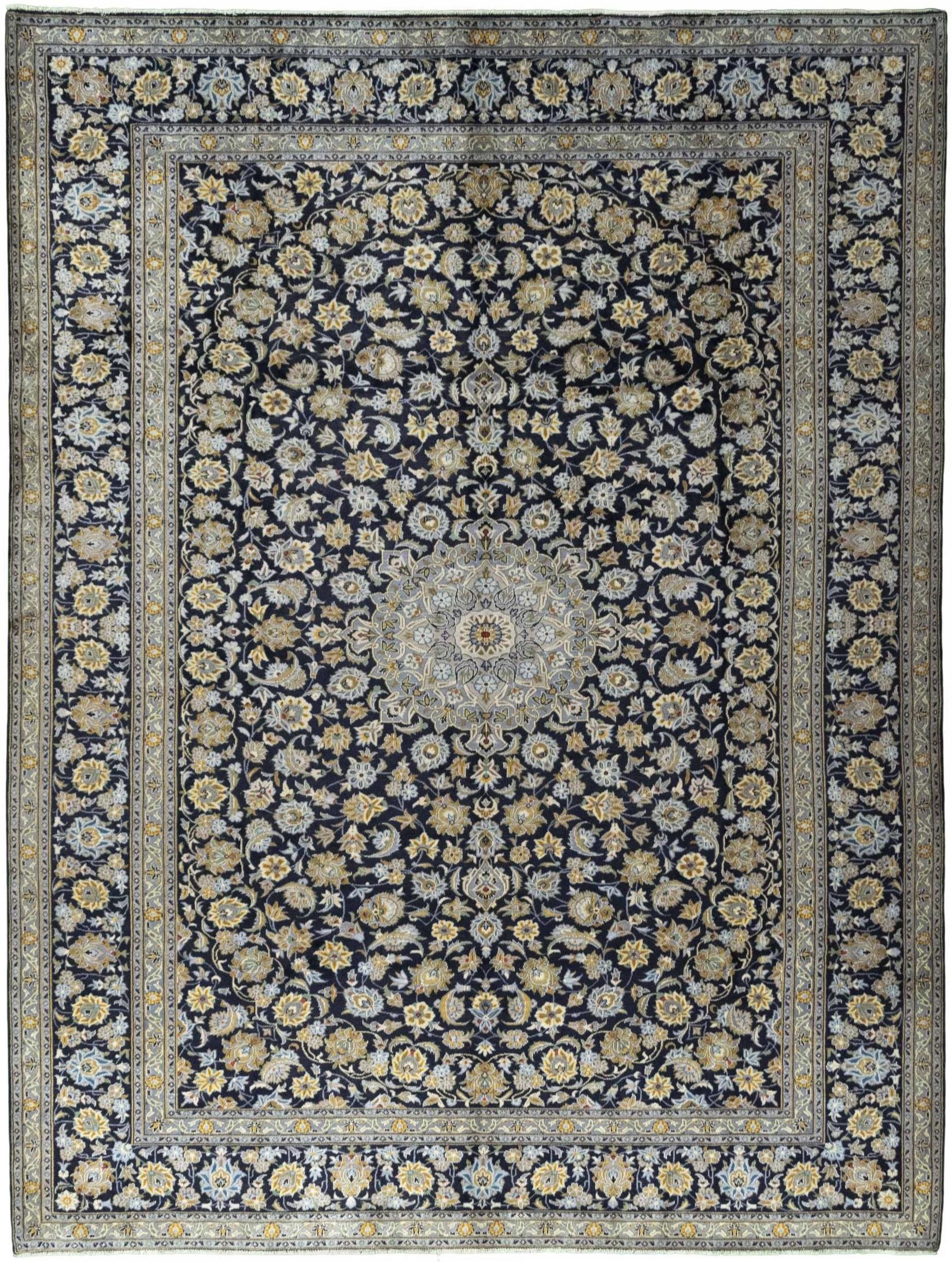 Blauwe tapijten - Kashan 300 x 395 cm