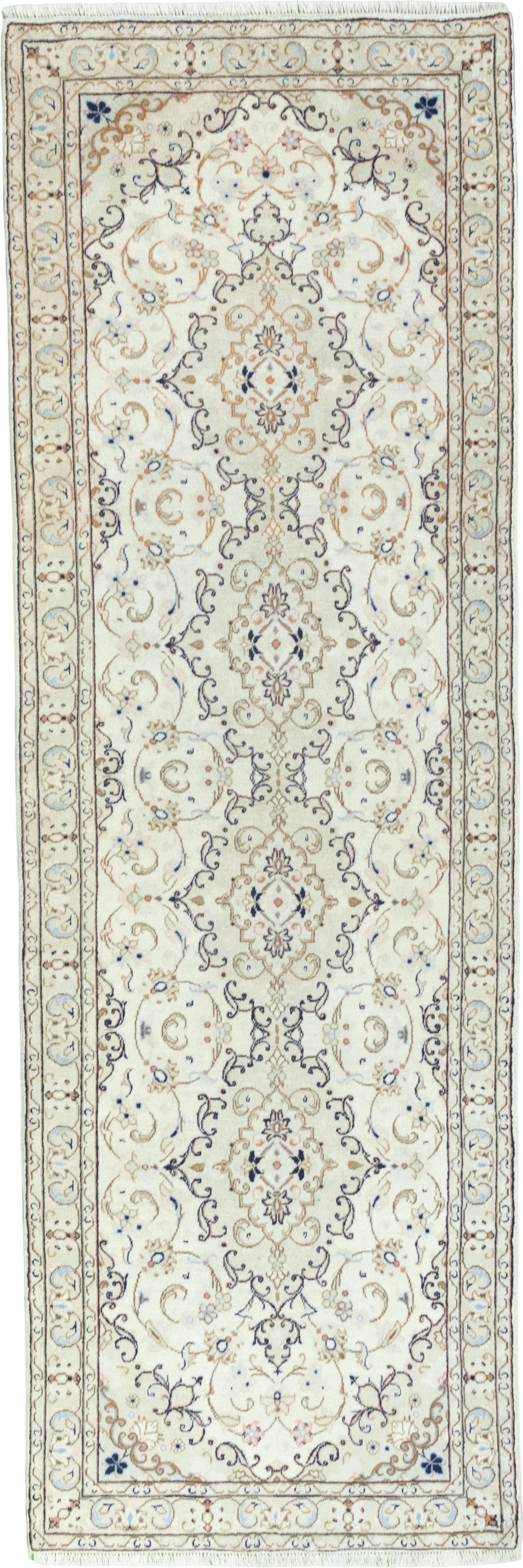 Teppich Läufer Beige - Kashan 100 x 301 cm