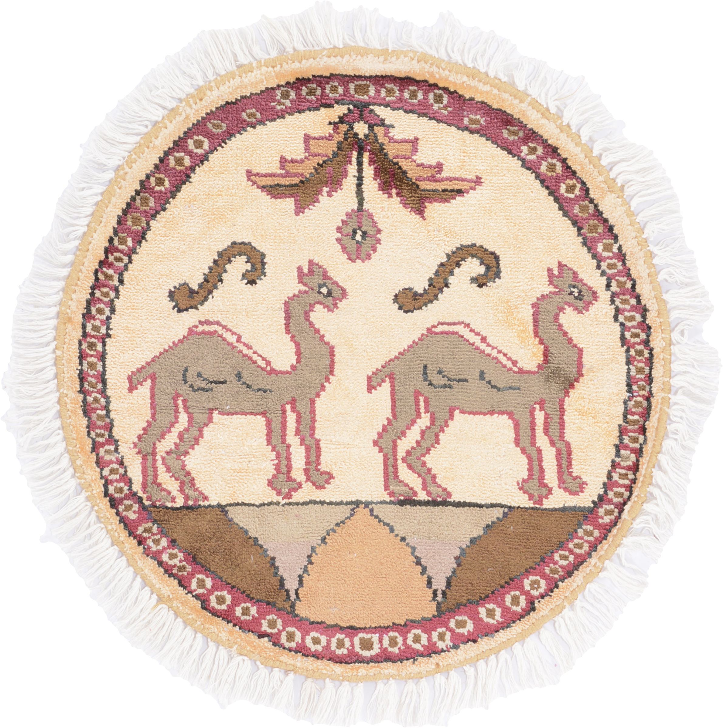 Orientalske Tepper Små Runde - Agra 45 x 45 cm