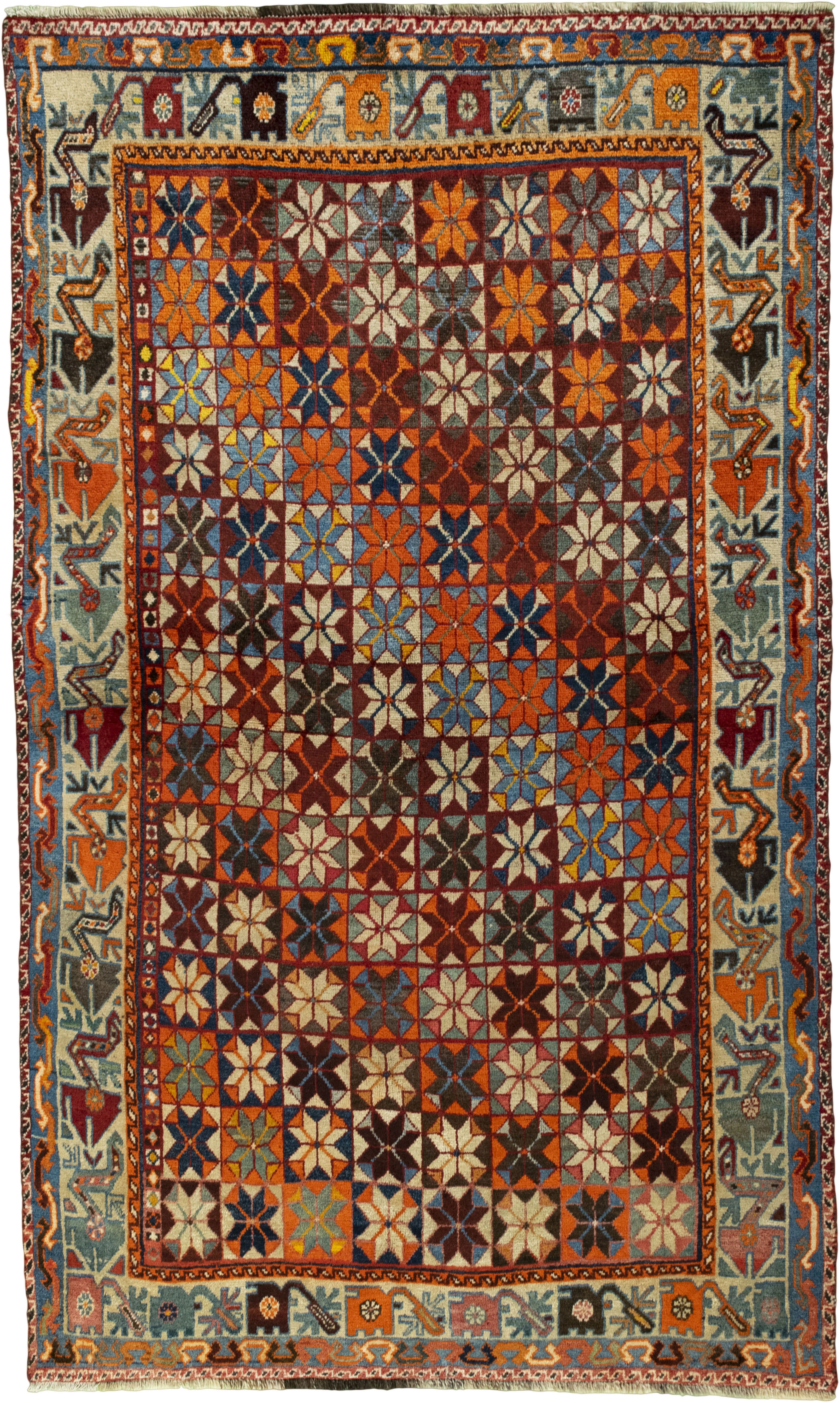 Gebrauchte Teppiche - Gabbeh nature 135 x 225 cm