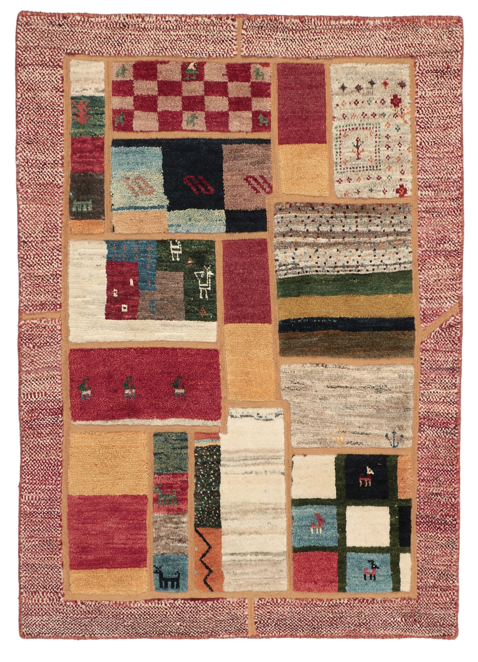 Patchwork - Gabbeh 102 x 143 cm