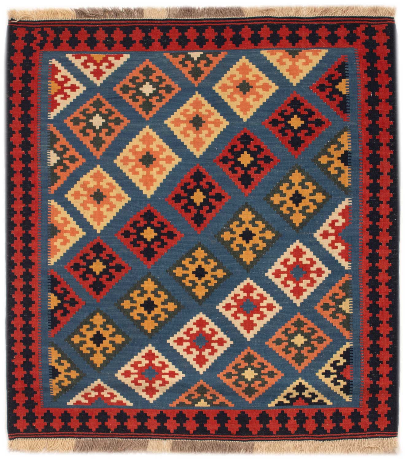 Kelim Tepper Kvadratiske - Kelim 107 x 110 cm