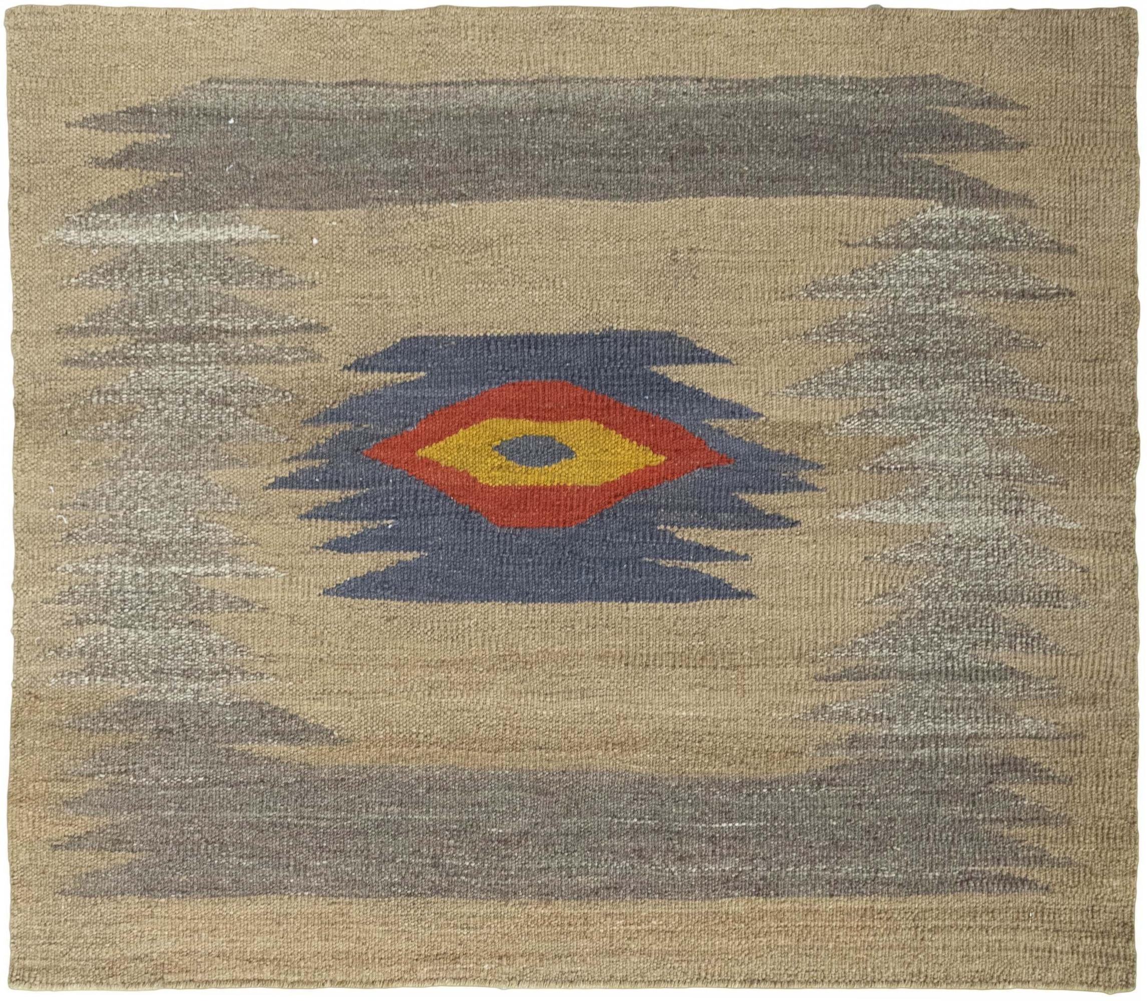 Kelim Tepper Kvadratiske - Kelim 111 x 101 cm
