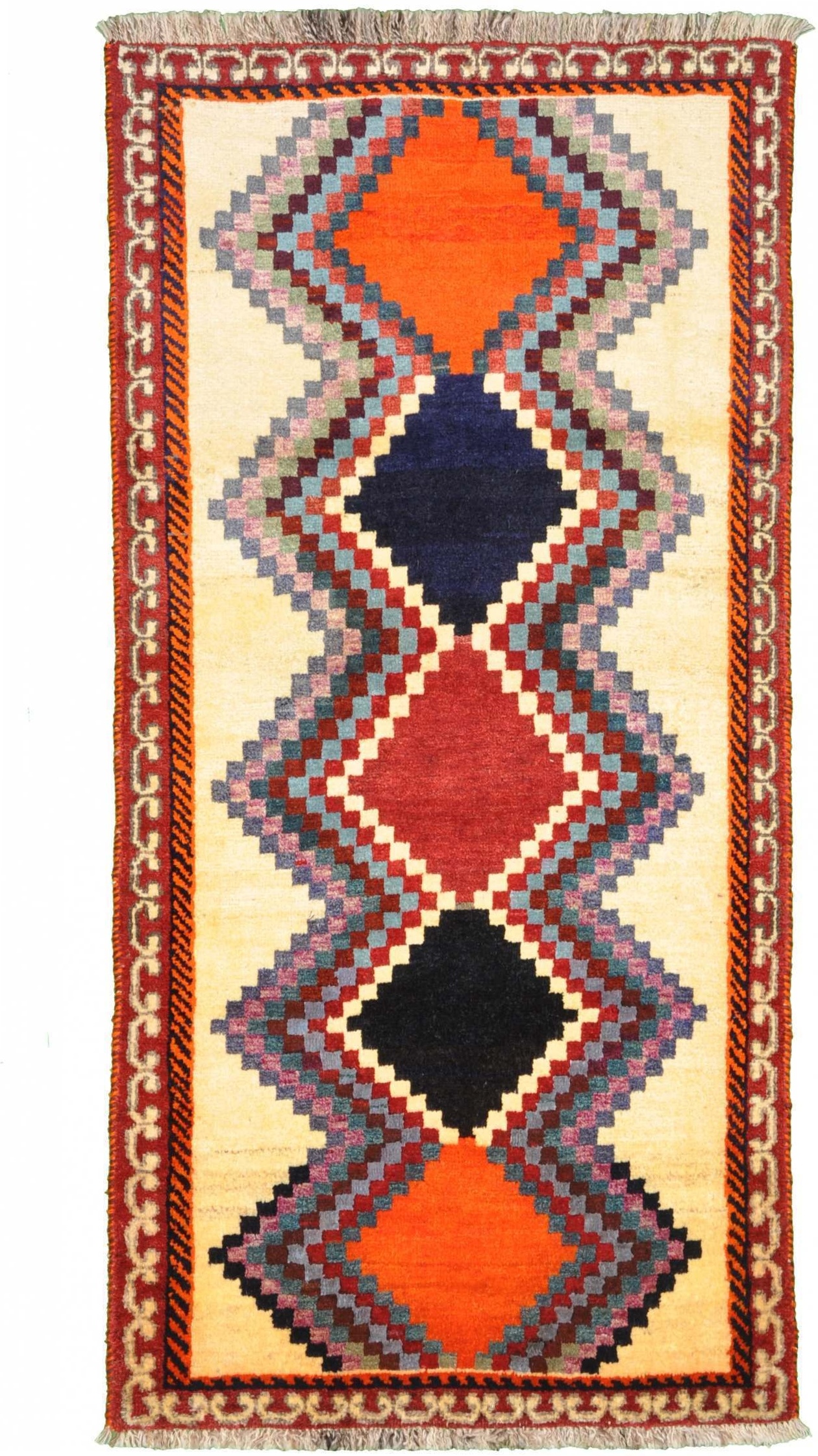 Orientteppiche Lila - Gabbeh nature 95 x 200 cm
