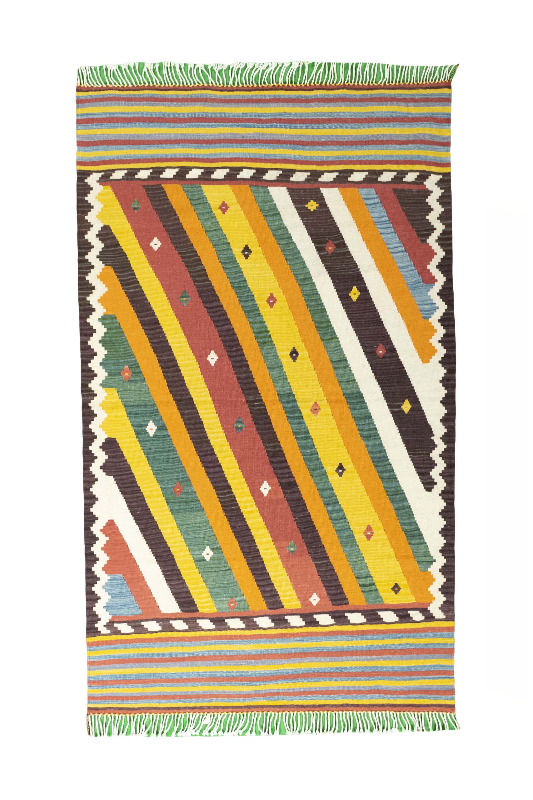 Kelim Teppiche Schwarz - Kelim 125 x 210 cm